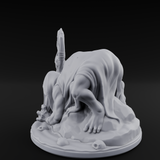 Crawling Hag Witch Miniature for Dungeons and Dragons, Pathfinder or other TTRPGs