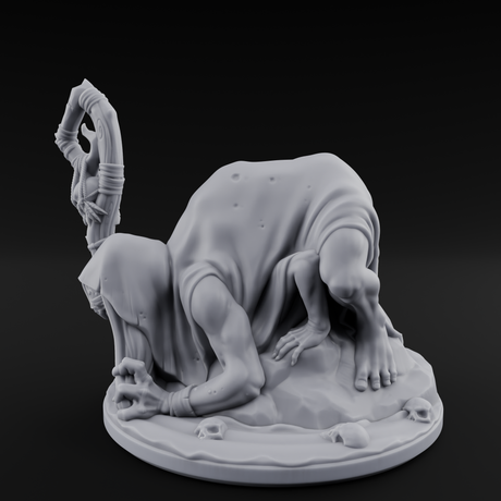 Crawling Hag Witch Miniature for Dungeons and Dragons, Pathfinder or other TTRPGs