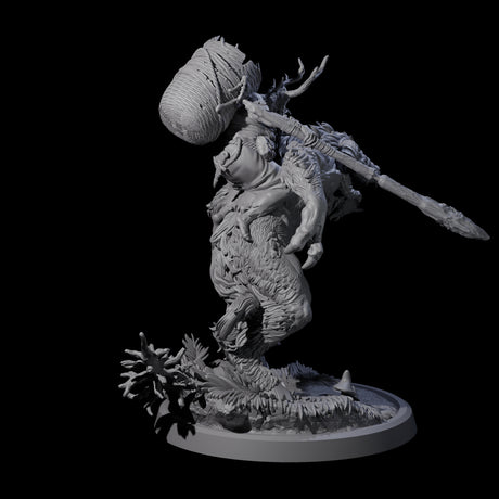 Crazed Forest Hag riding a Beast Miniature for Dungeons and Dragons, Pathfinder or other TTRPGs