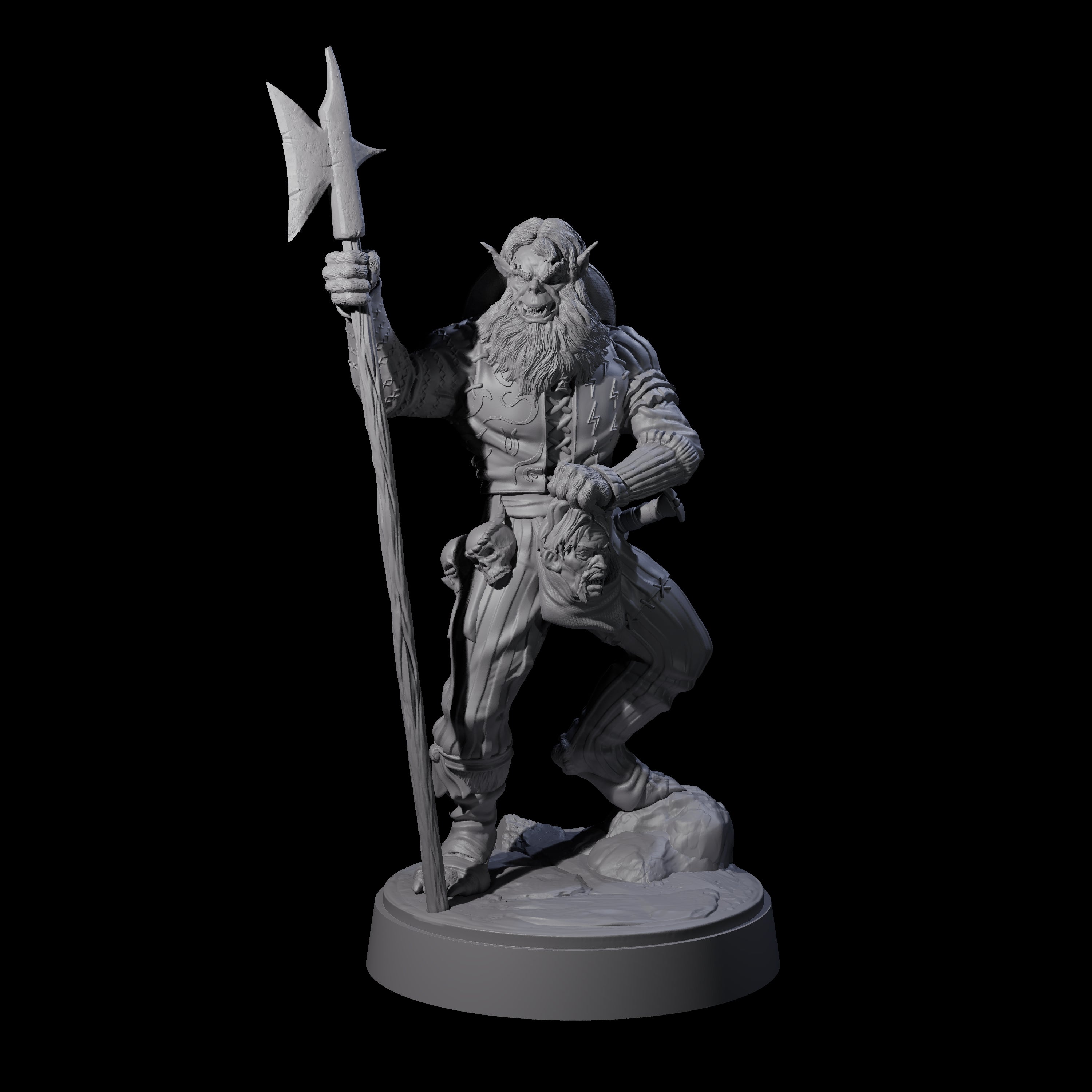 Crazed Githyanki Head Dealer Miniature for Dungeons and Dragons, Pathfinder or other TTRPGs