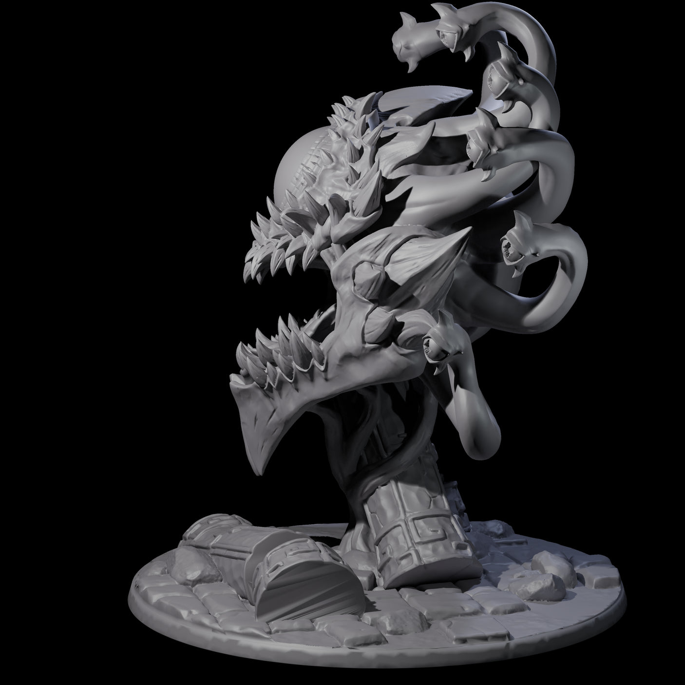 Crazy Beholder Miniature for Dungeons and Dragons, Pathfinder or other TTRPGs