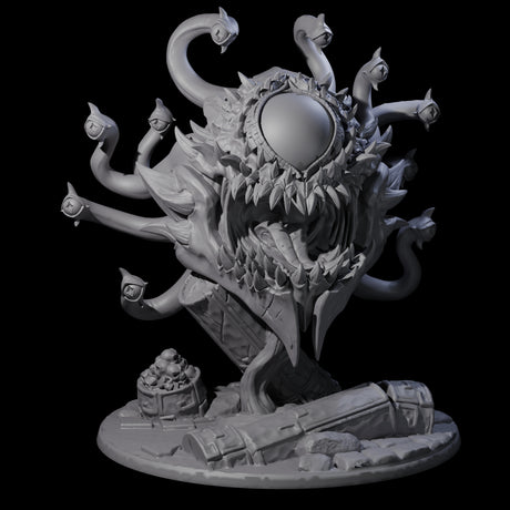 Crazy Beholder Miniature for Dungeons and Dragons, Pathfinder or other TTRPGs