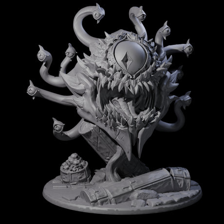 Crazy Beholder Miniature for Dungeons and Dragons, Pathfinder or other TTRPGs