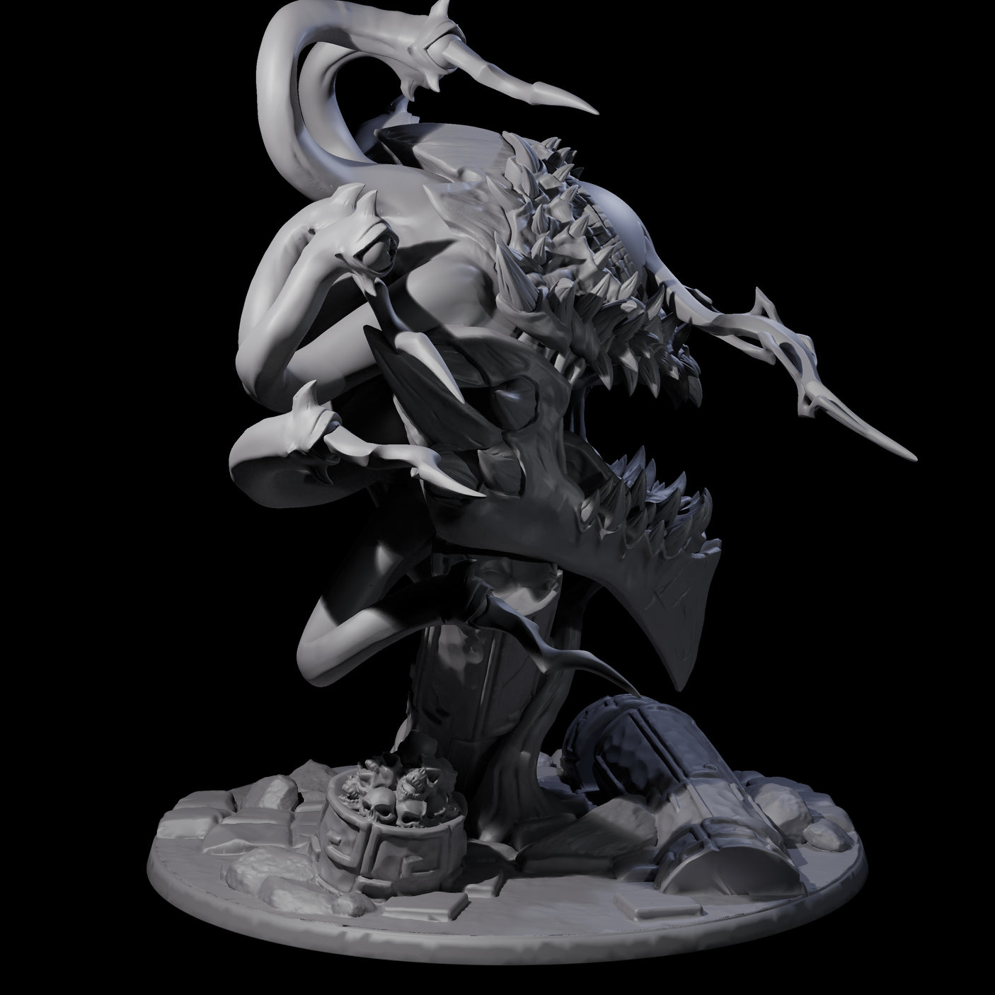 Crazy Beholder Miniature for Dungeons and Dragons, Pathfinder or other TTRPGs