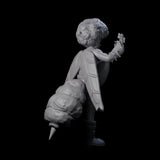 Crazy Hair Bard Miniature for Dungeons and Dragons, Pathfinder or other TTRPGs