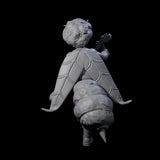 Crazy Hair Bard Miniature for Dungeons and Dragons, Pathfinder or other TTRPGs