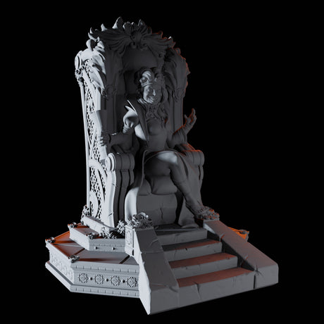 Crazy Queen Miniature for Dungeons and Dragons, Pathfinder or other TTRPGs