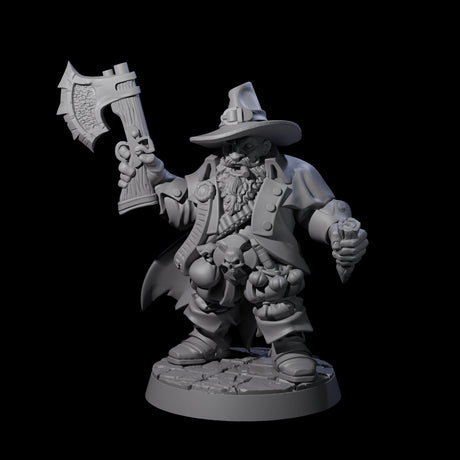 Crazy Vampire Hunter Miniature for Dungeons and Dragons, Pathfinder or other TTRPGs