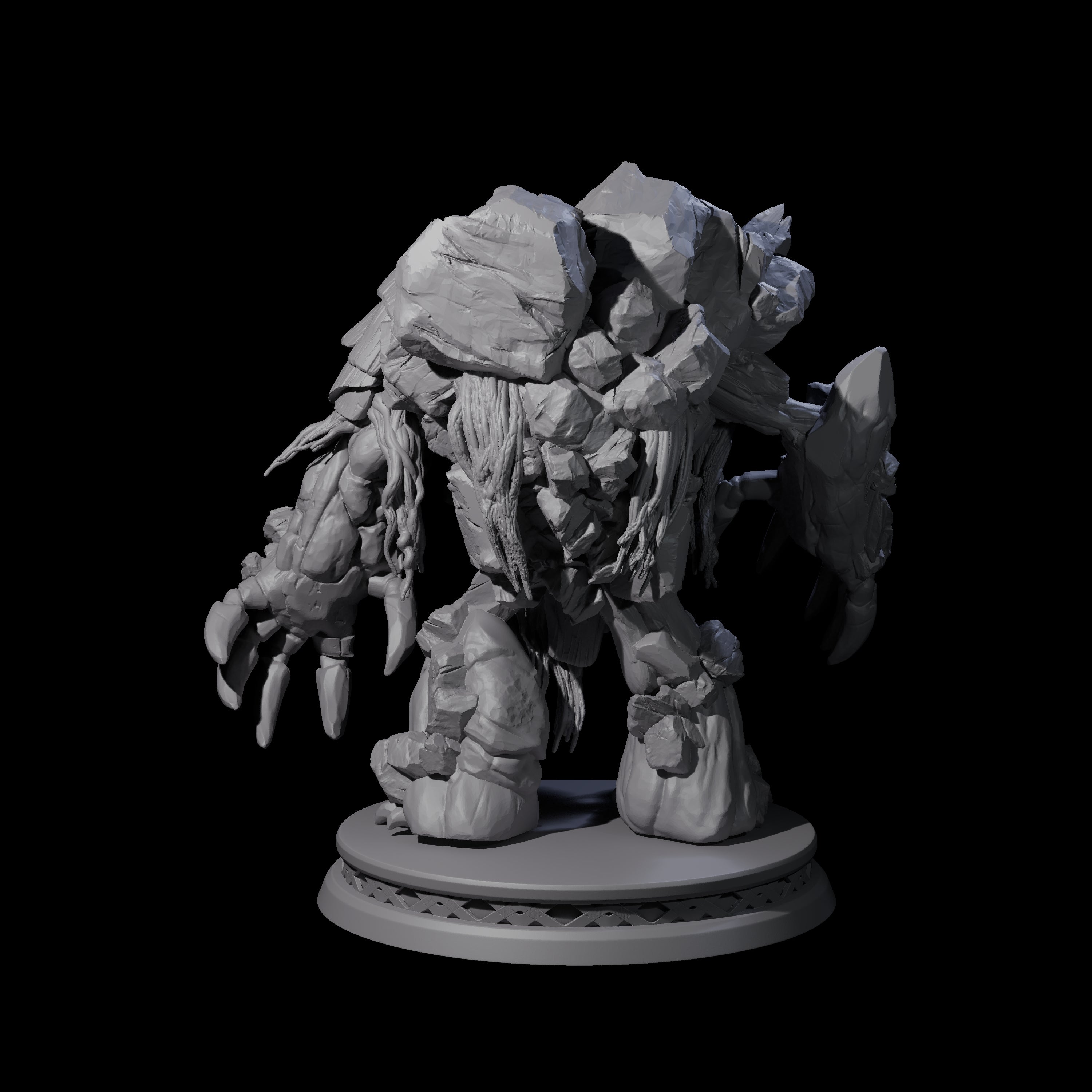 Creaking Earth Elemental Miniature for Dungeons and Dragons, Pathfinder or other TTRPGs