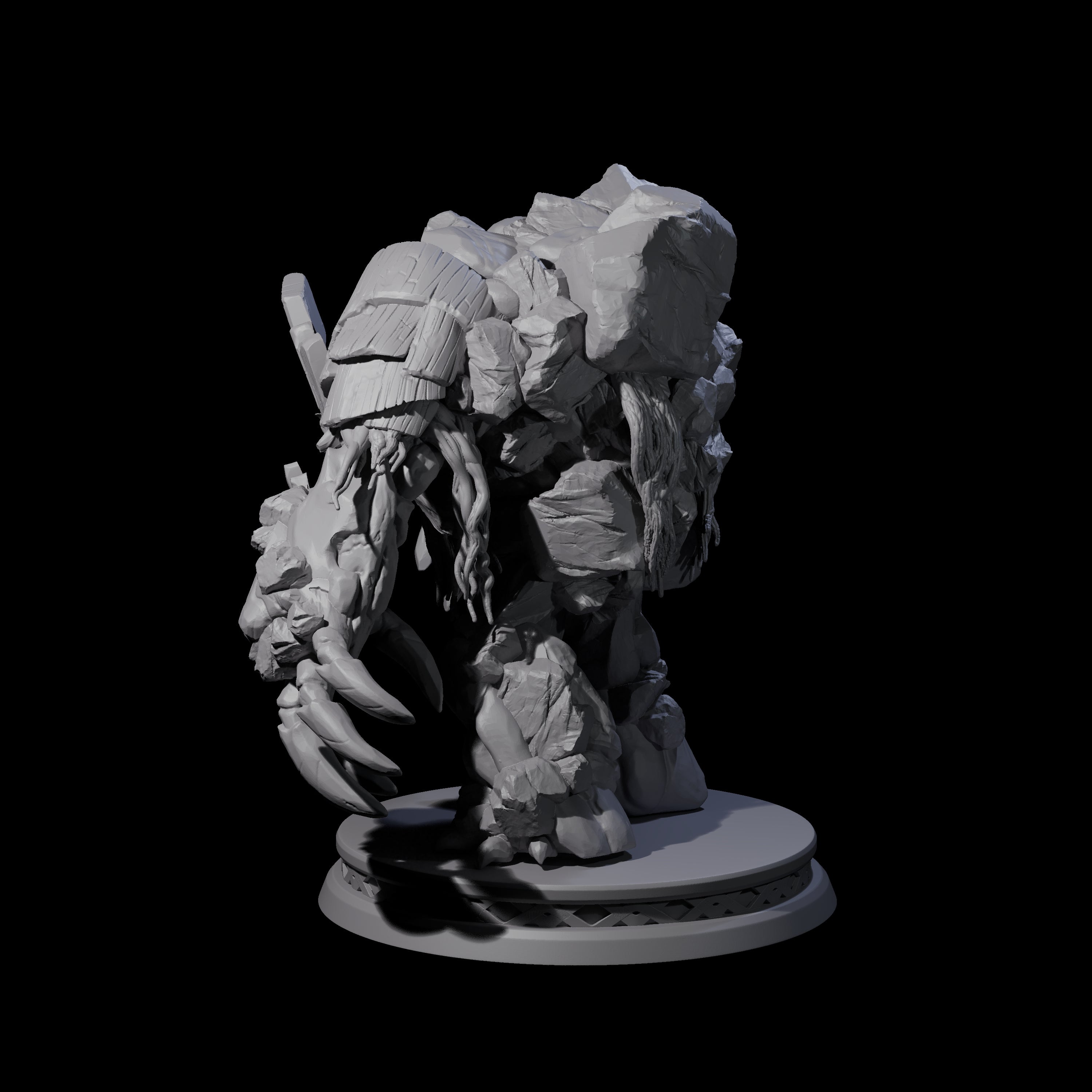 Creaking Earth Elemental Miniature for Dungeons and Dragons, Pathfinder or other TTRPGs