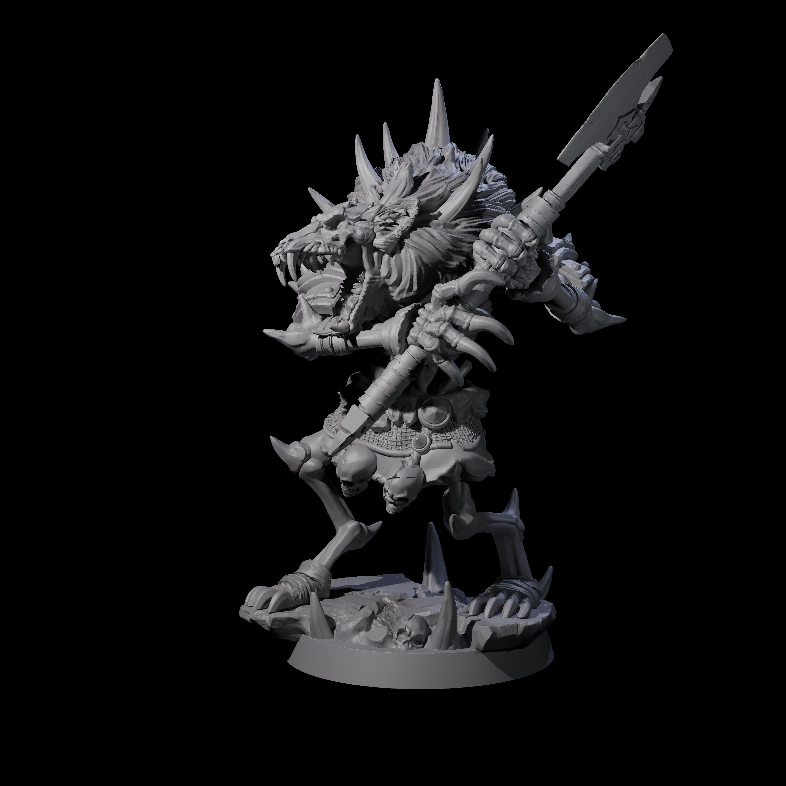 Creaking Gnoll Witherling C Miniature for Dungeons and Dragons, Pathfinder or other TTRPGs