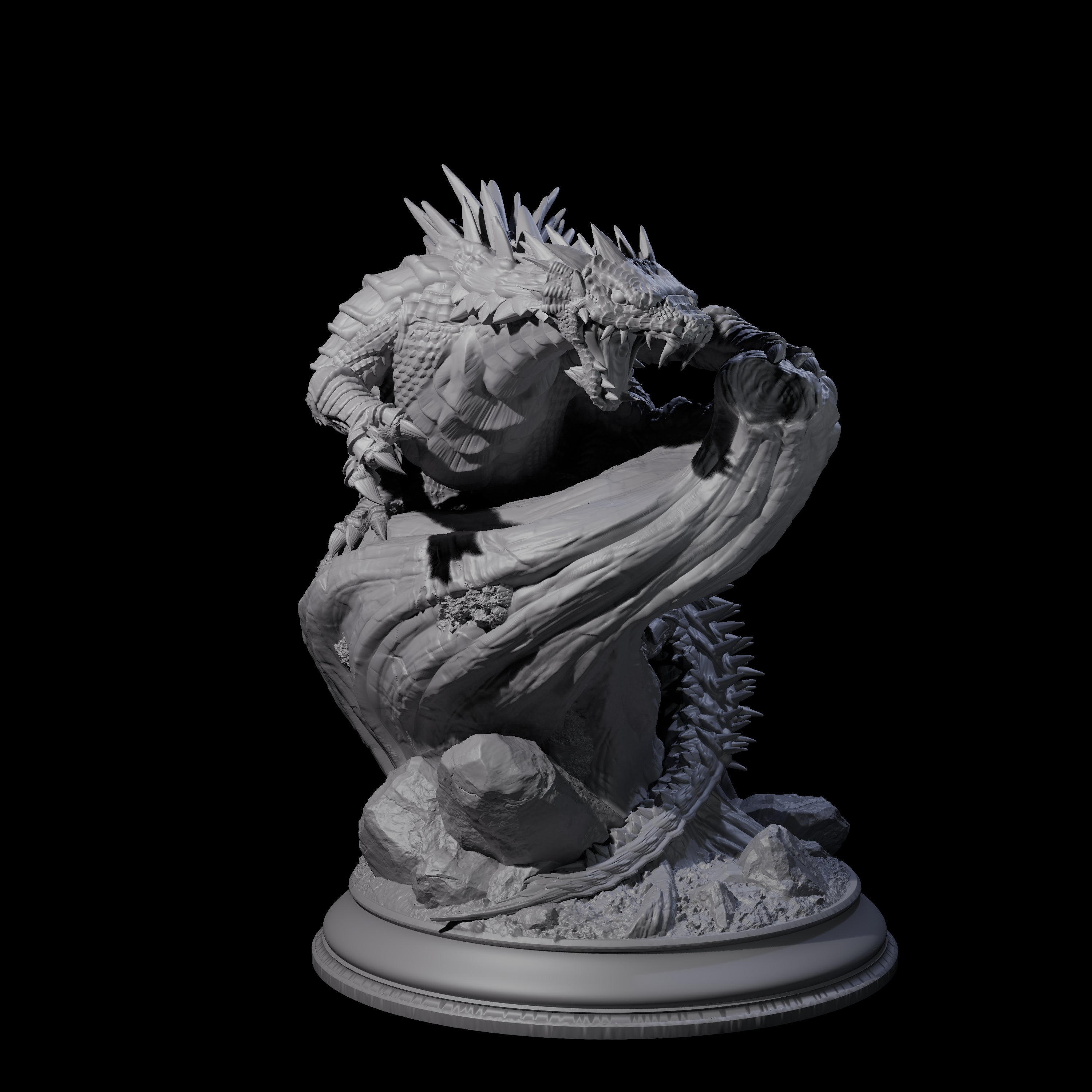 Creeping Basilisk Miniature for Dungeons and Dragons, Pathfinder or other TTRPGs