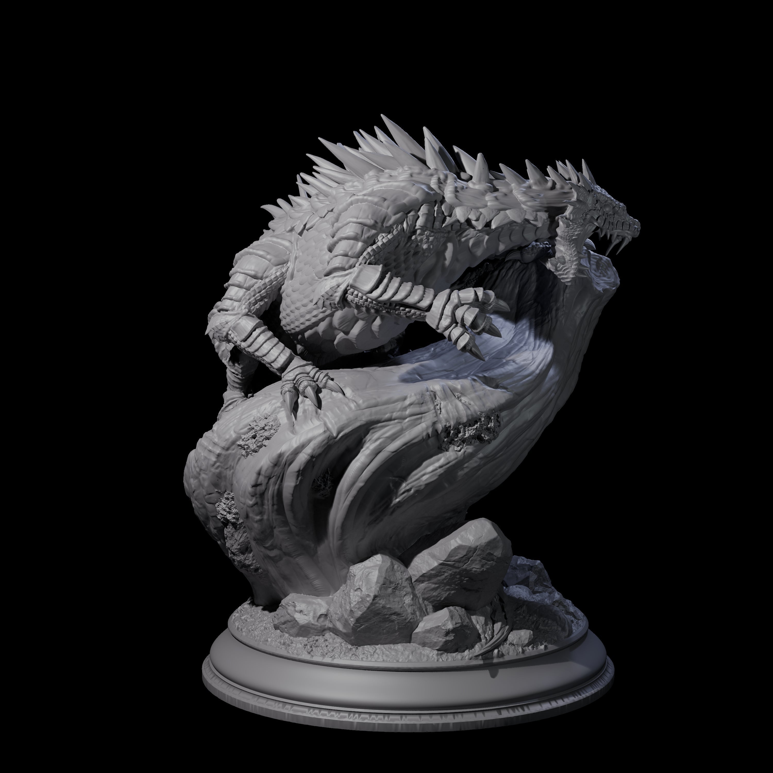 Creeping Basilisk Miniature for Dungeons and Dragons, Pathfinder or other TTRPGs