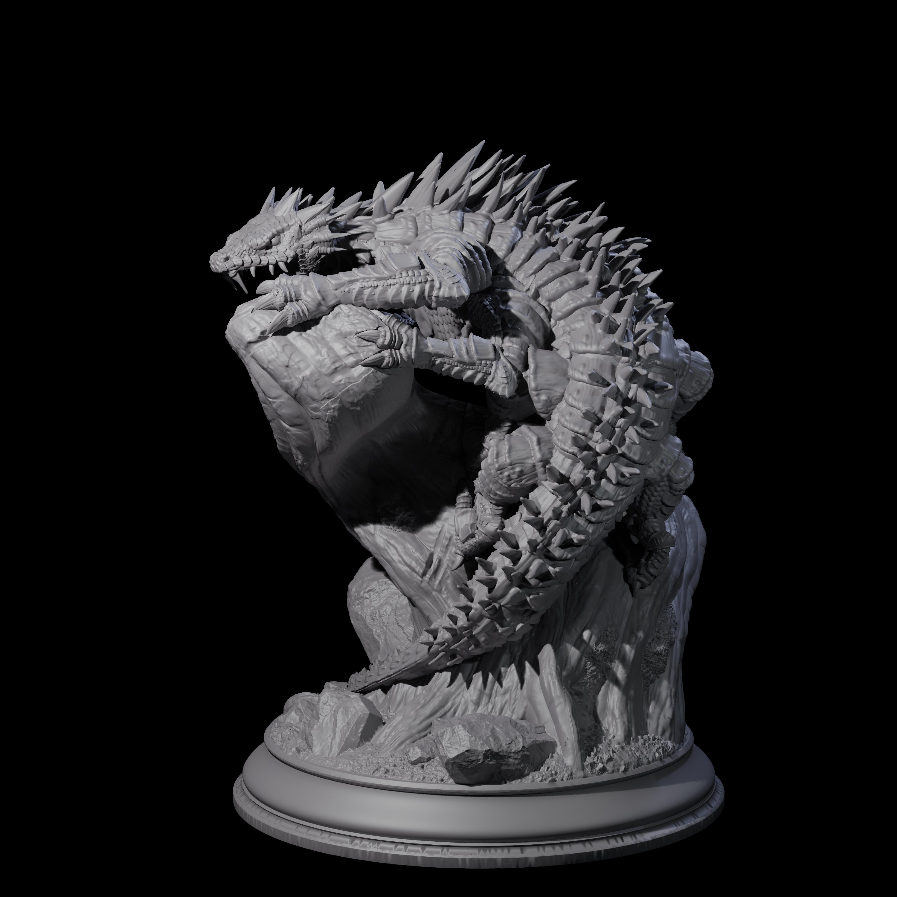 Creeping Basilisk Miniature for Dungeons and Dragons, Pathfinder or other TTRPGs