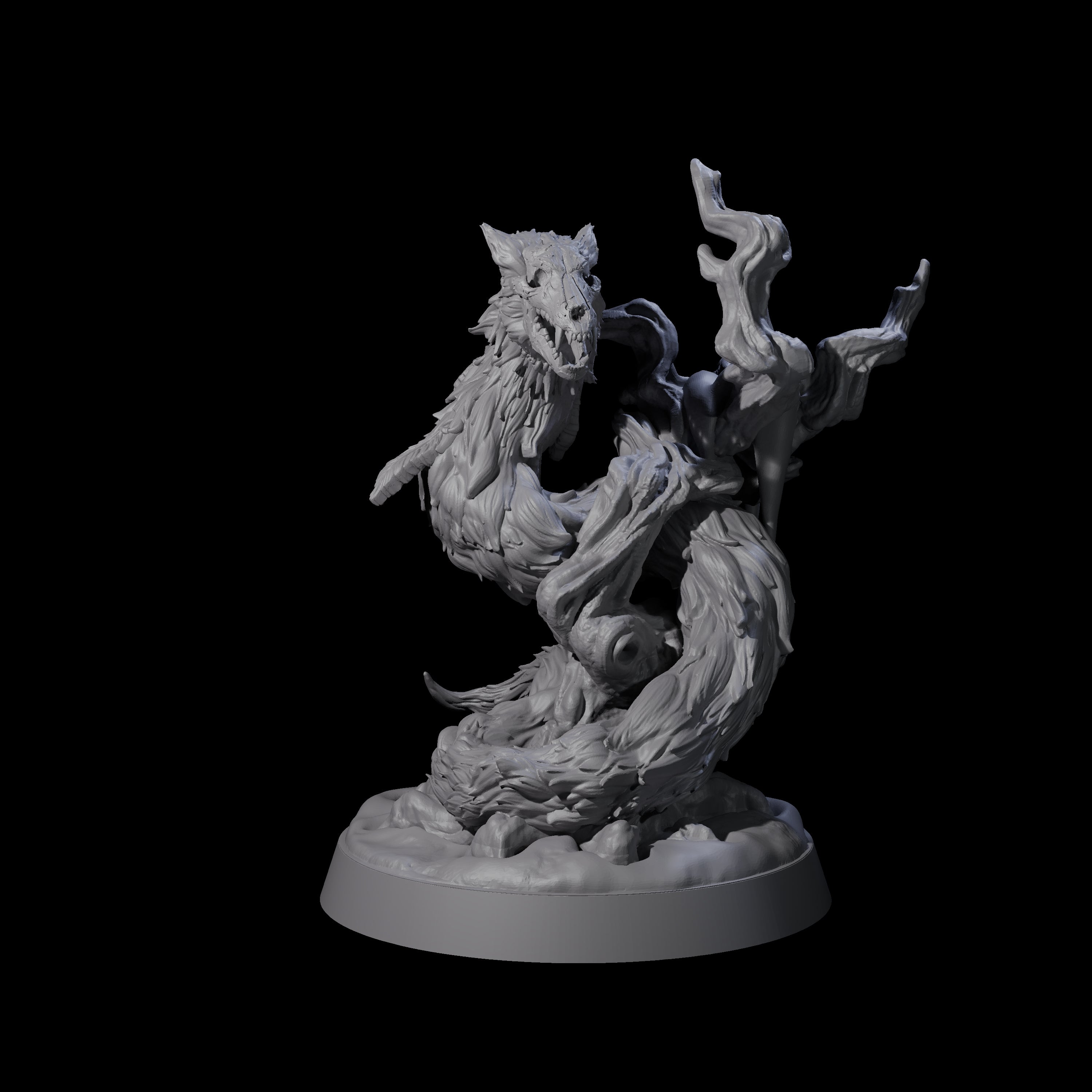 Creeping Evil Woodland Spirit Miniature for Dungeons and Dragons, Pathfinder or other TTRPGs