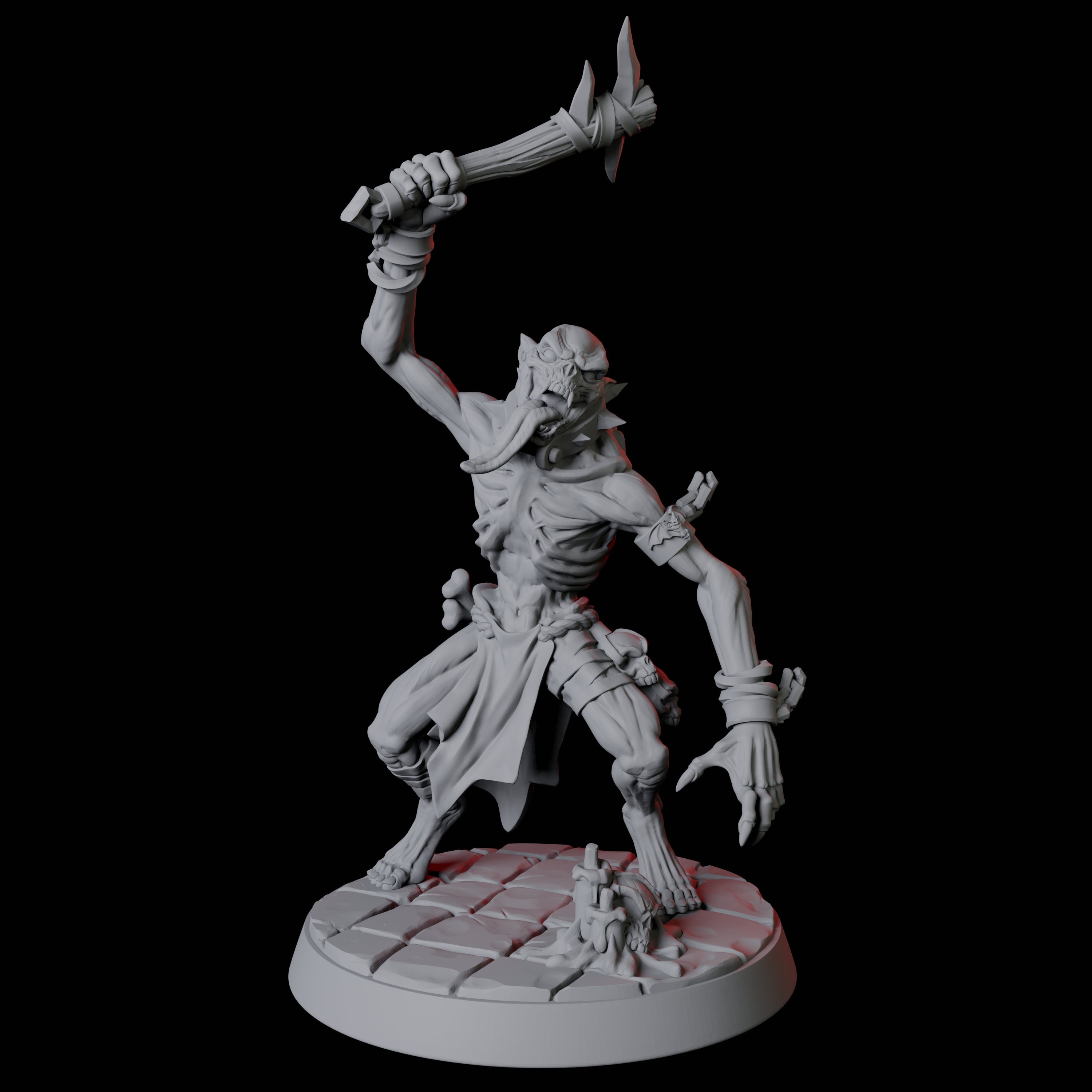 Creeping Ghoul A Miniature for Dungeons and Dragons, Pathfinder or other TTRPGs