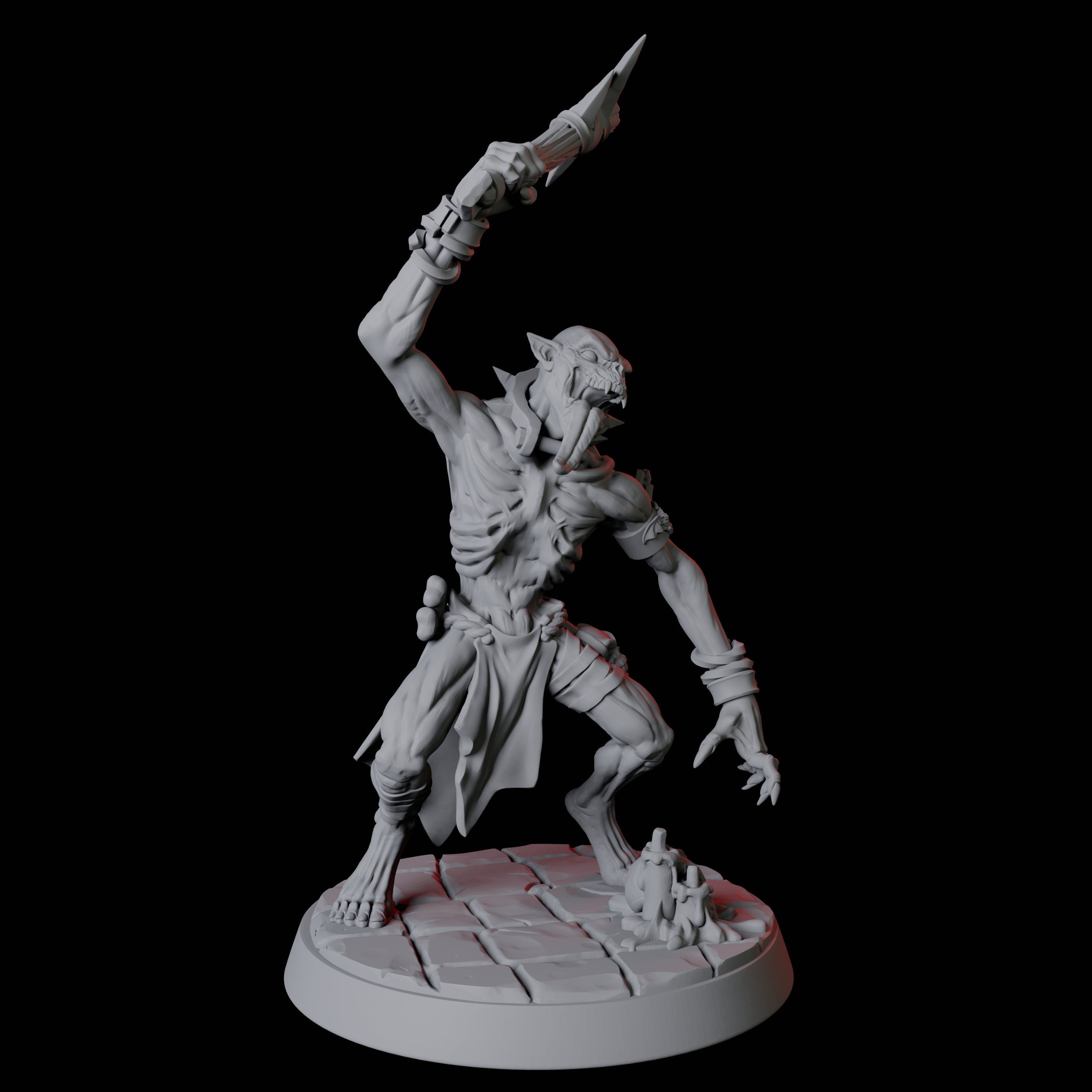 Creeping Ghoul A Miniature for Dungeons and Dragons, Pathfinder or other TTRPGs