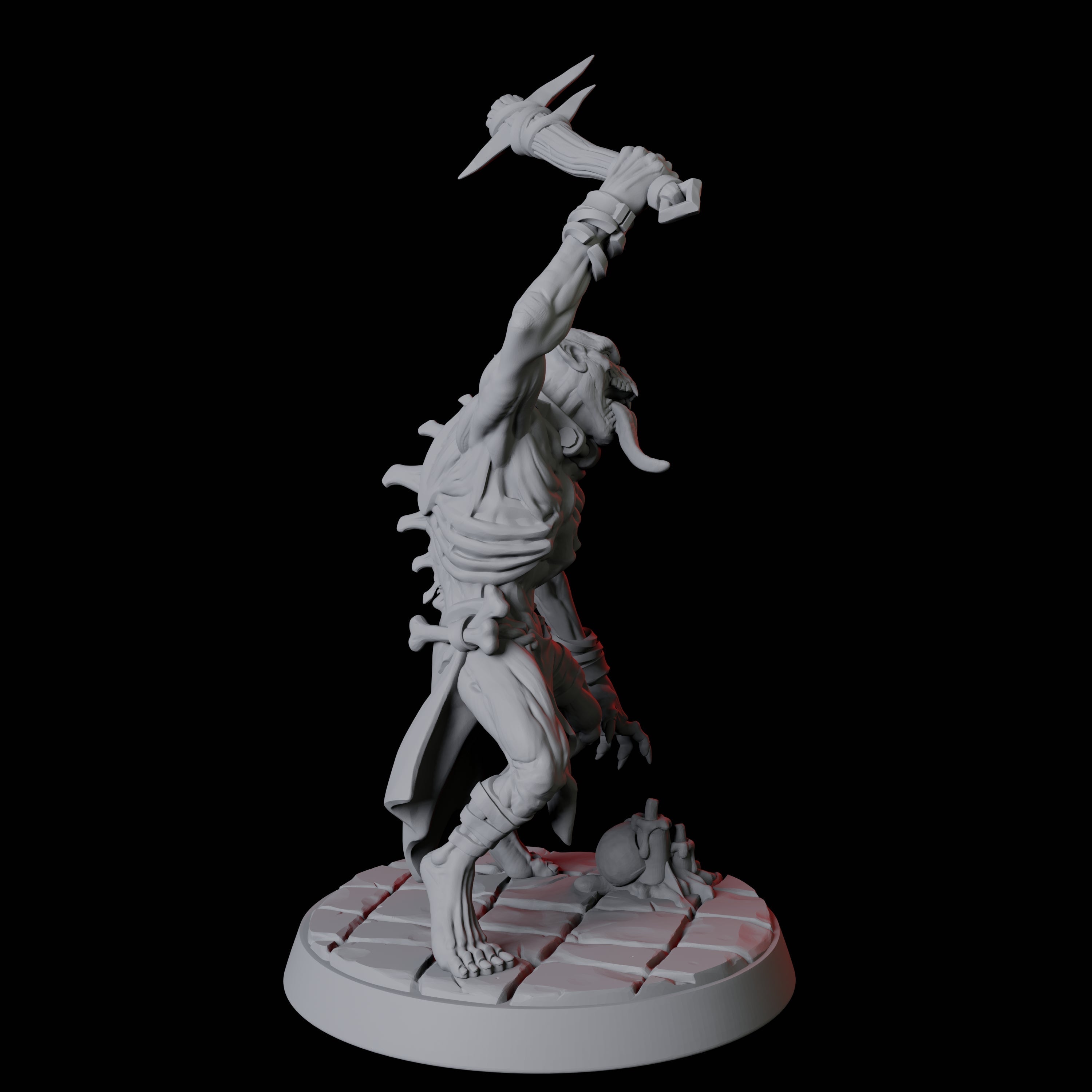 Creeping Ghoul A Miniature for Dungeons and Dragons, Pathfinder or other TTRPGs