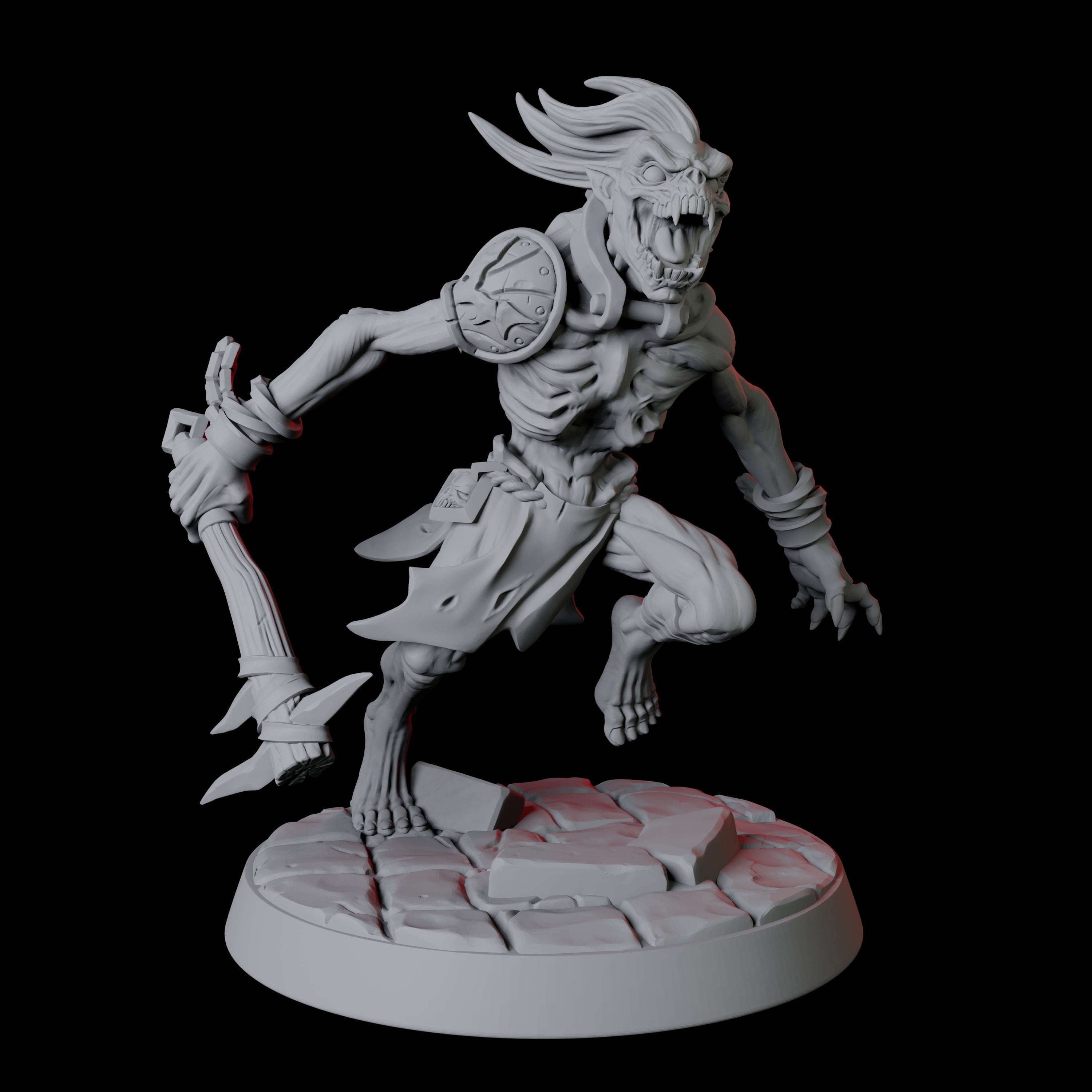 Creeping Ghoul B Miniature for Dungeons and Dragons, Pathfinder or other TTRPGs