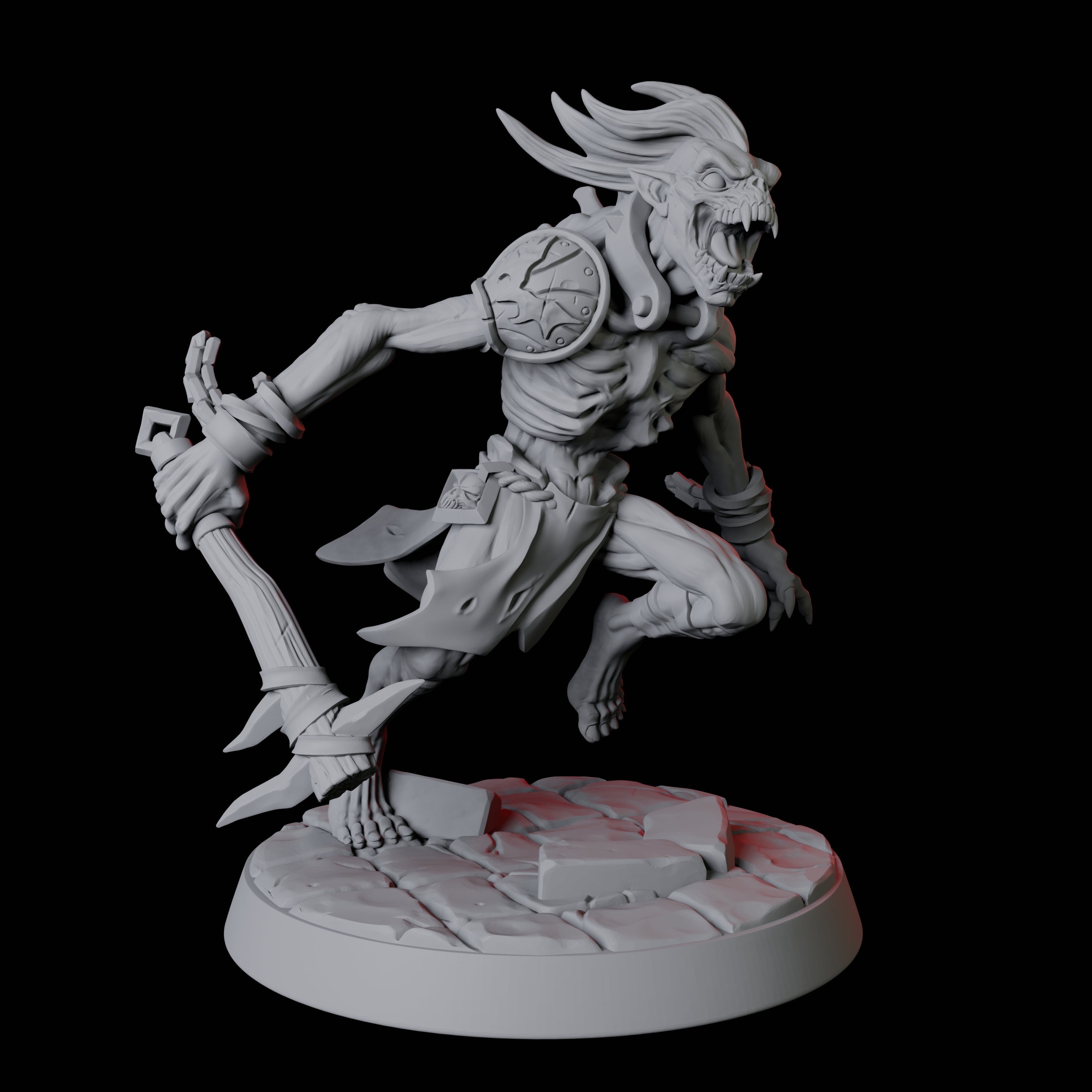 Creeping Ghoul B Miniature for Dungeons and Dragons, Pathfinder or other TTRPGs