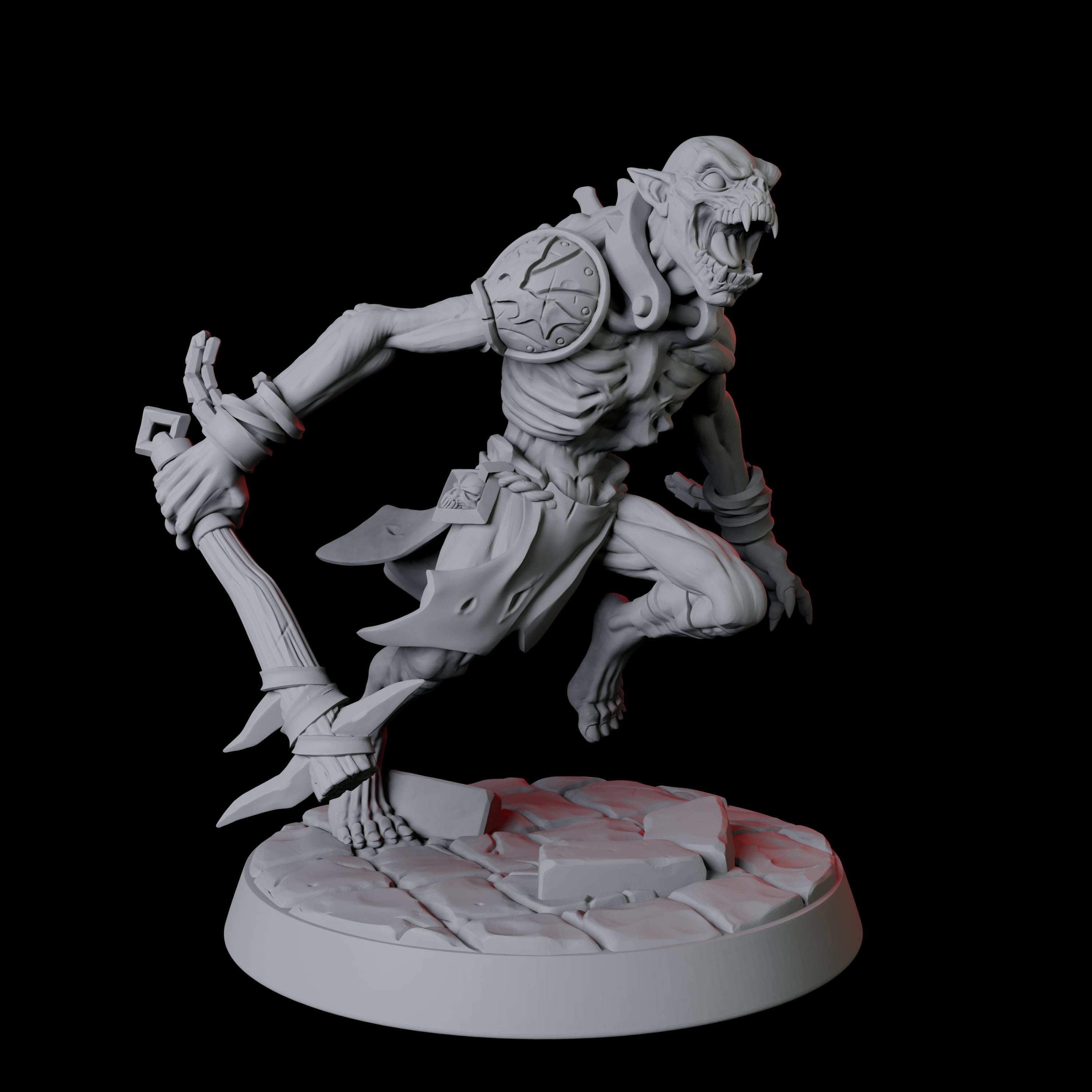 Creeping Ghoul B Miniature for Dungeons and Dragons, Pathfinder or other TTRPGs