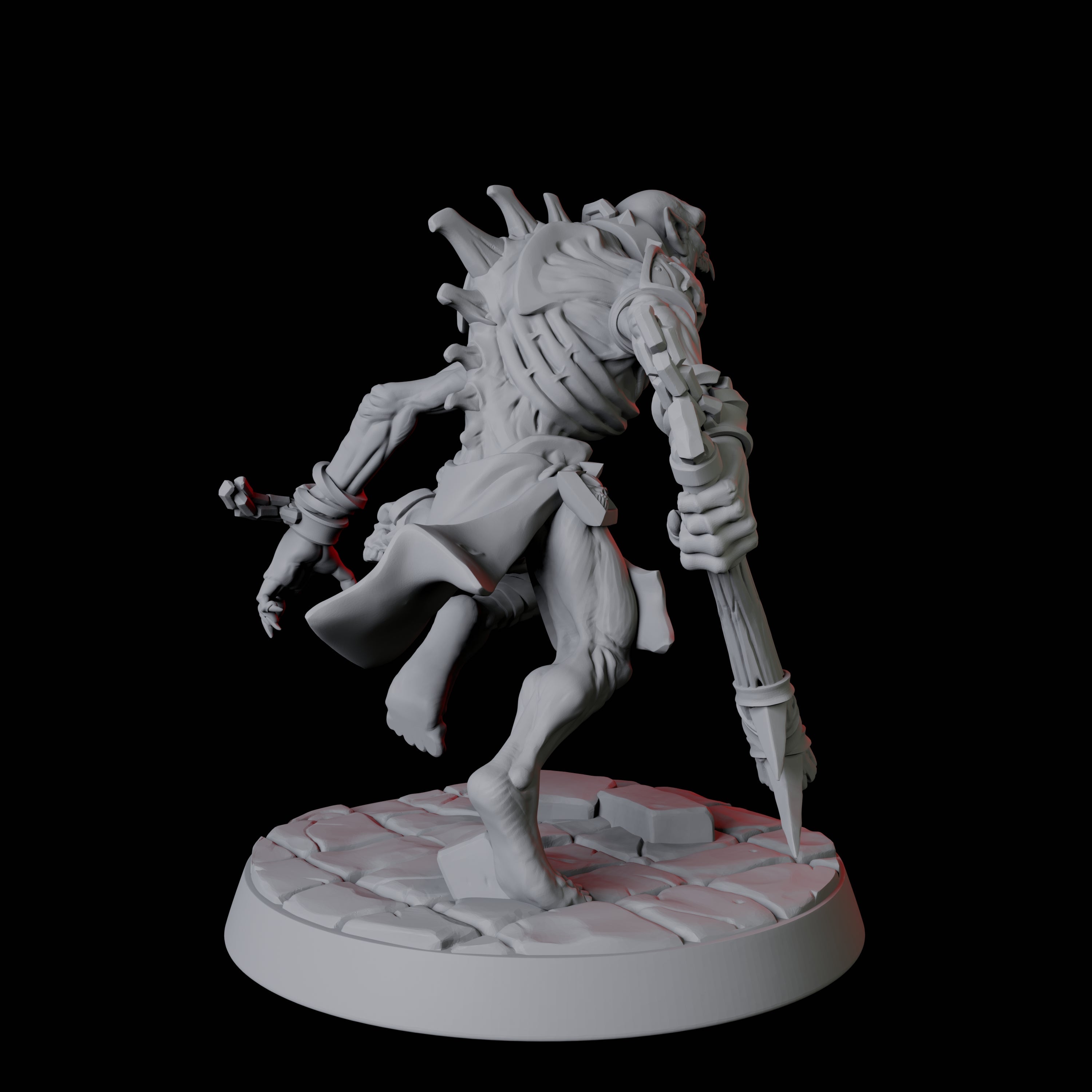 Creeping Ghoul B Miniature for Dungeons and Dragons, Pathfinder or other TTRPGs