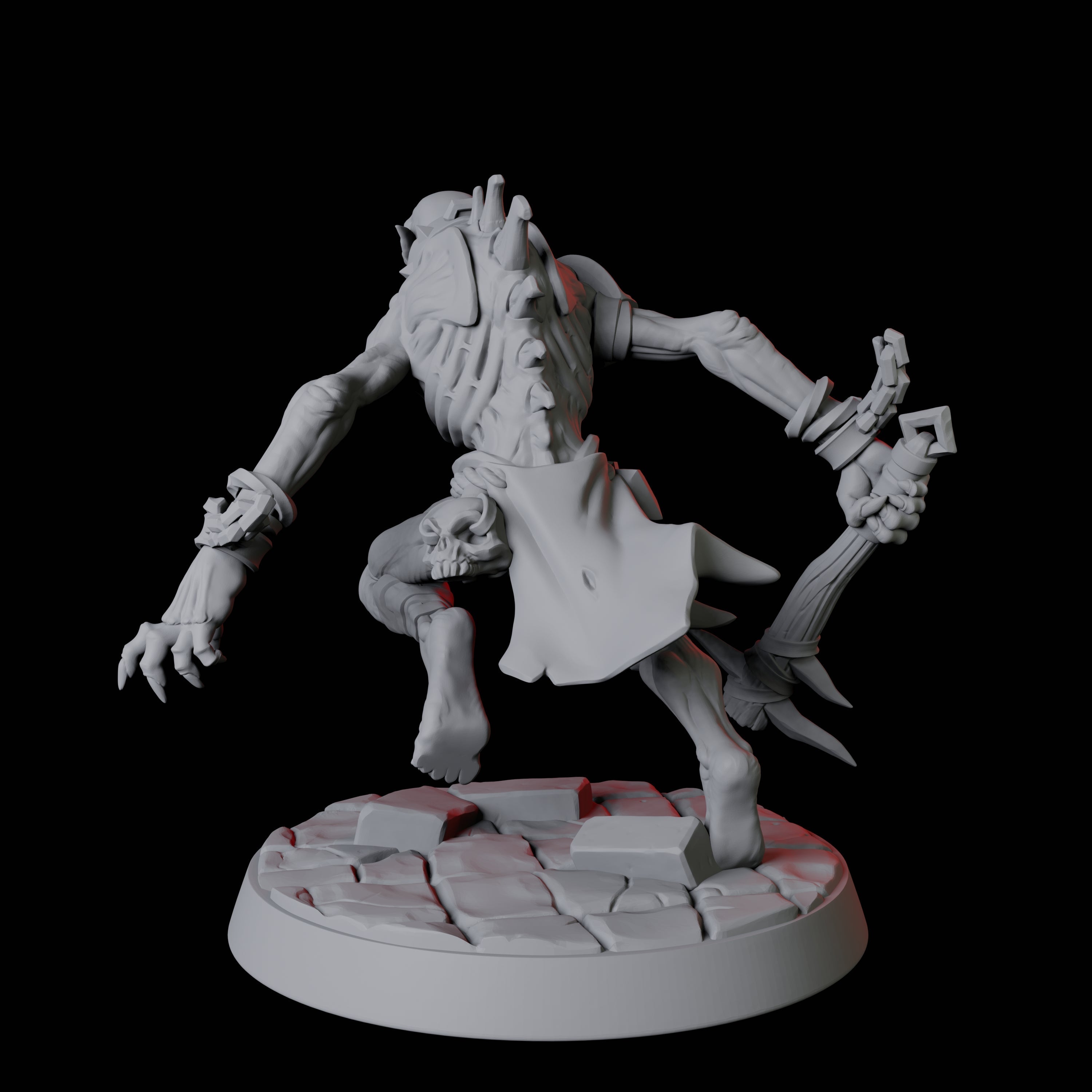 Creeping Ghoul B Miniature for Dungeons and Dragons, Pathfinder or other TTRPGs