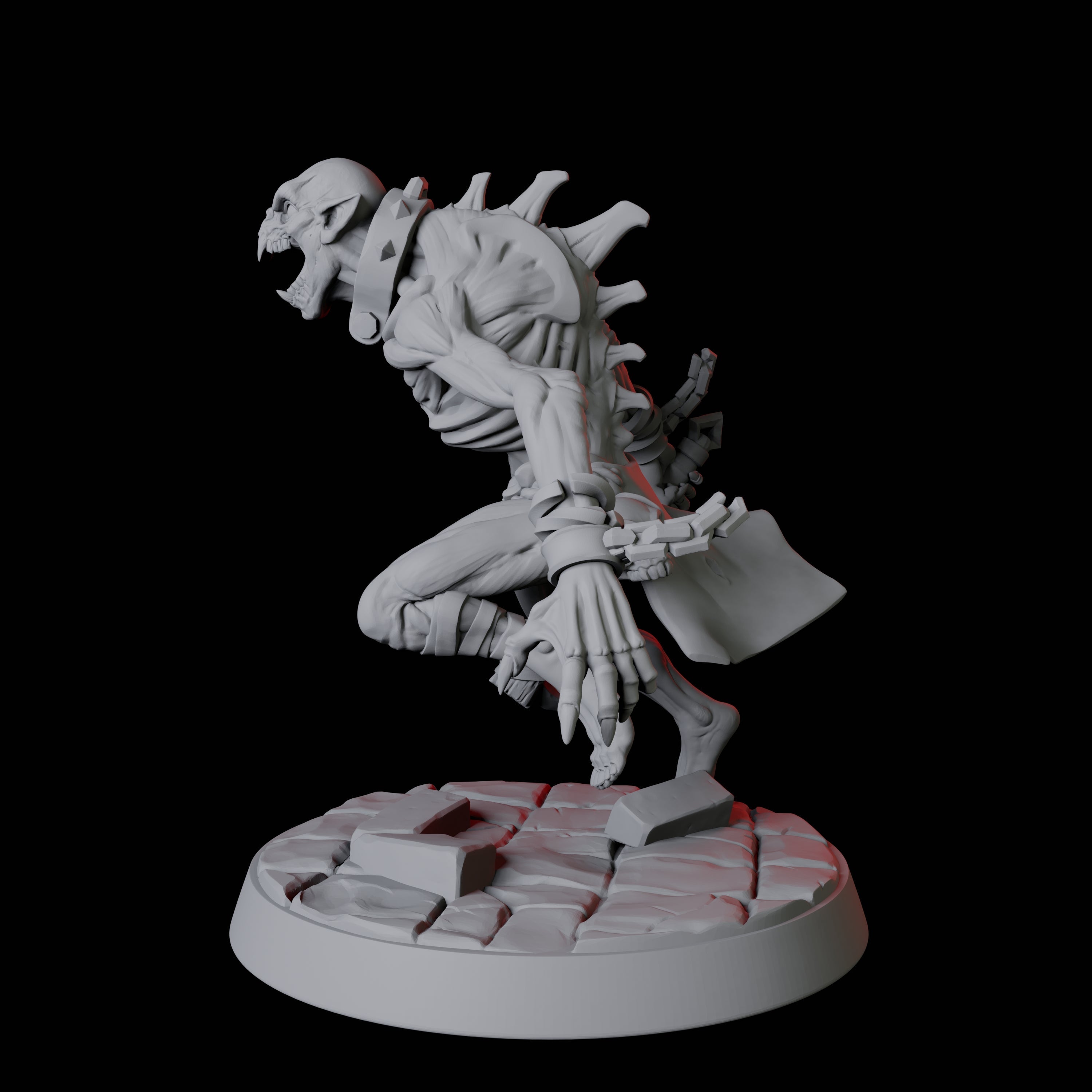 Creeping Ghoul B Miniature for Dungeons and Dragons, Pathfinder or other TTRPGs