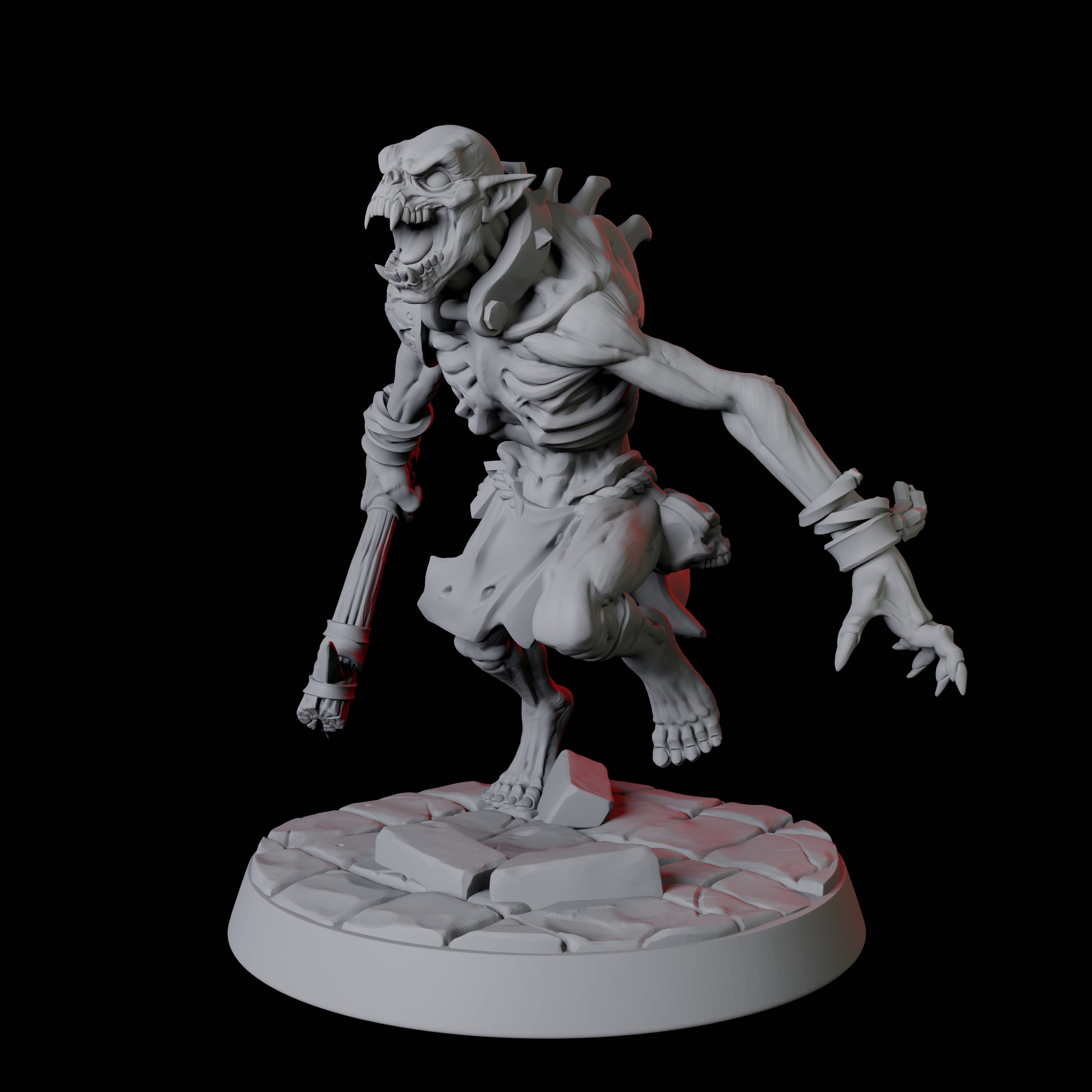 Creeping Ghoul B Miniature for Dungeons and Dragons, Pathfinder or other TTRPGs