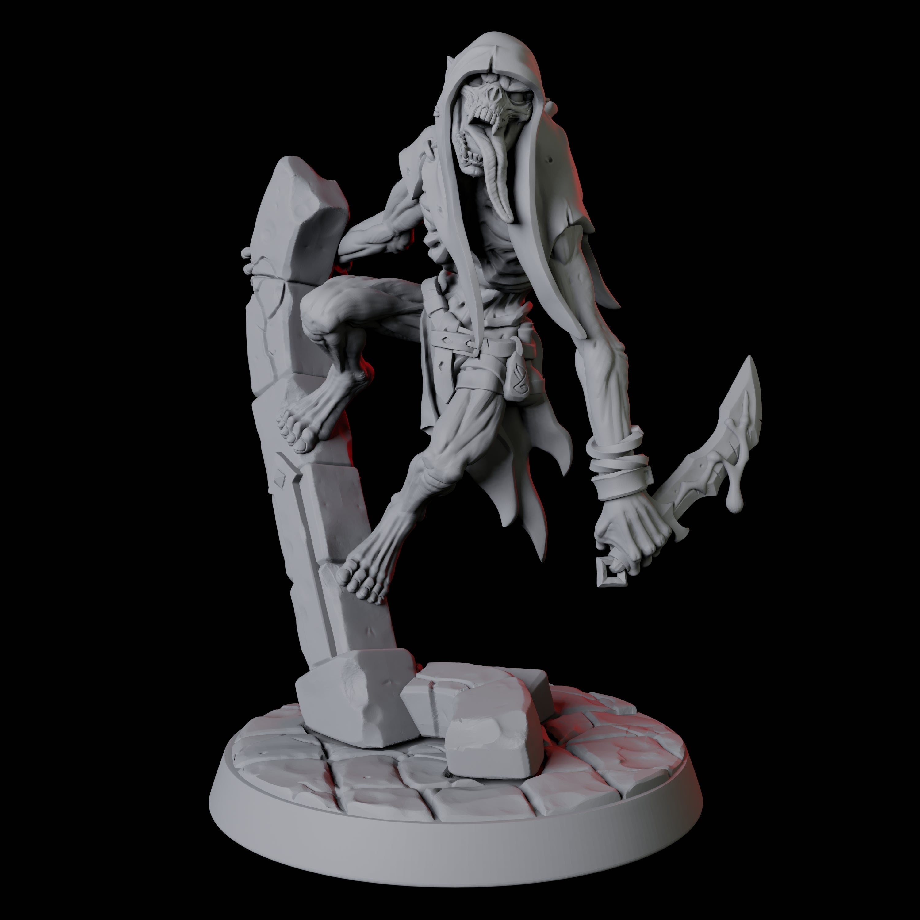 Creeping Ghoul C Miniature for Dungeons and Dragons, Pathfinder or other TTRPGs