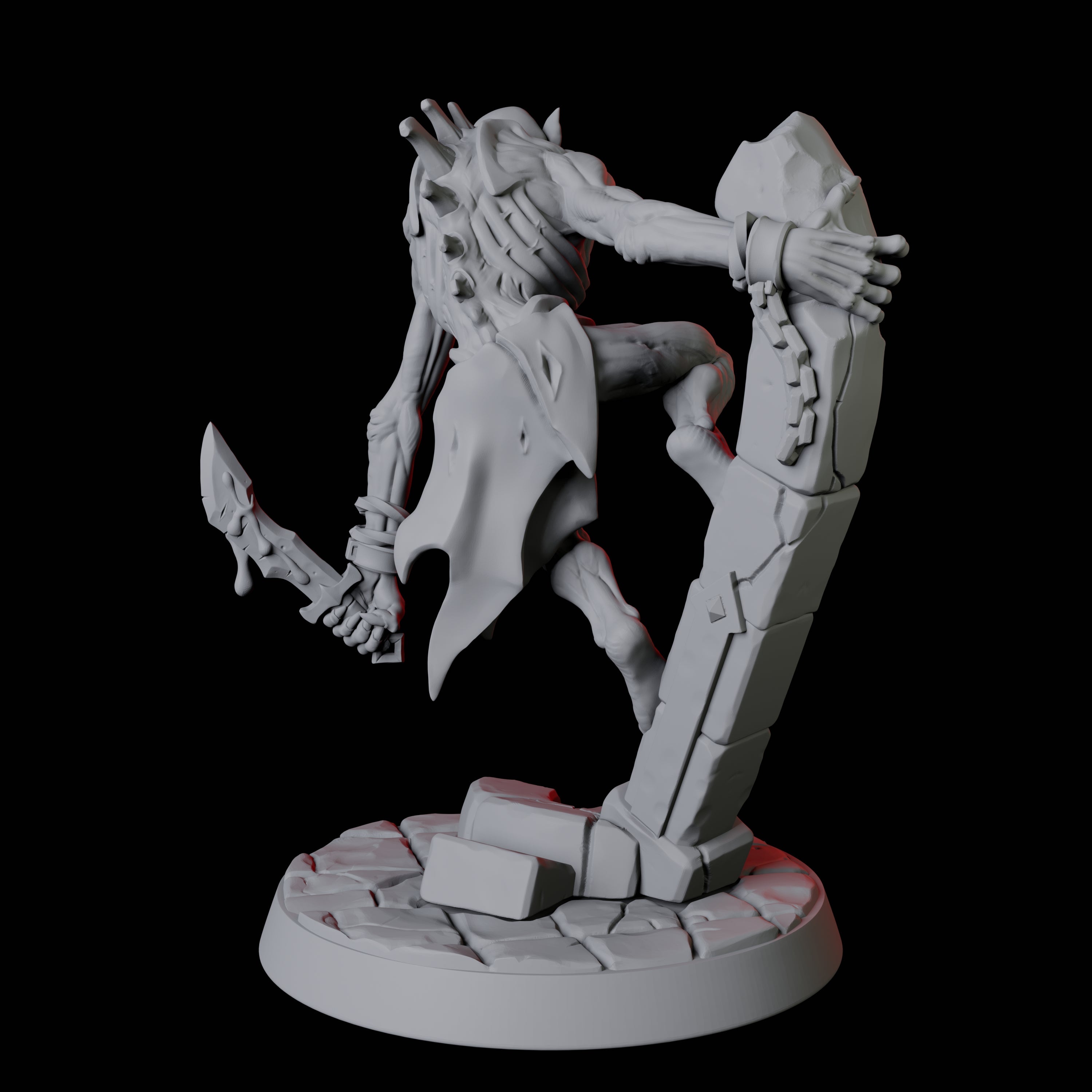 Creeping Ghoul C Miniature for Dungeons and Dragons, Pathfinder or other TTRPGs