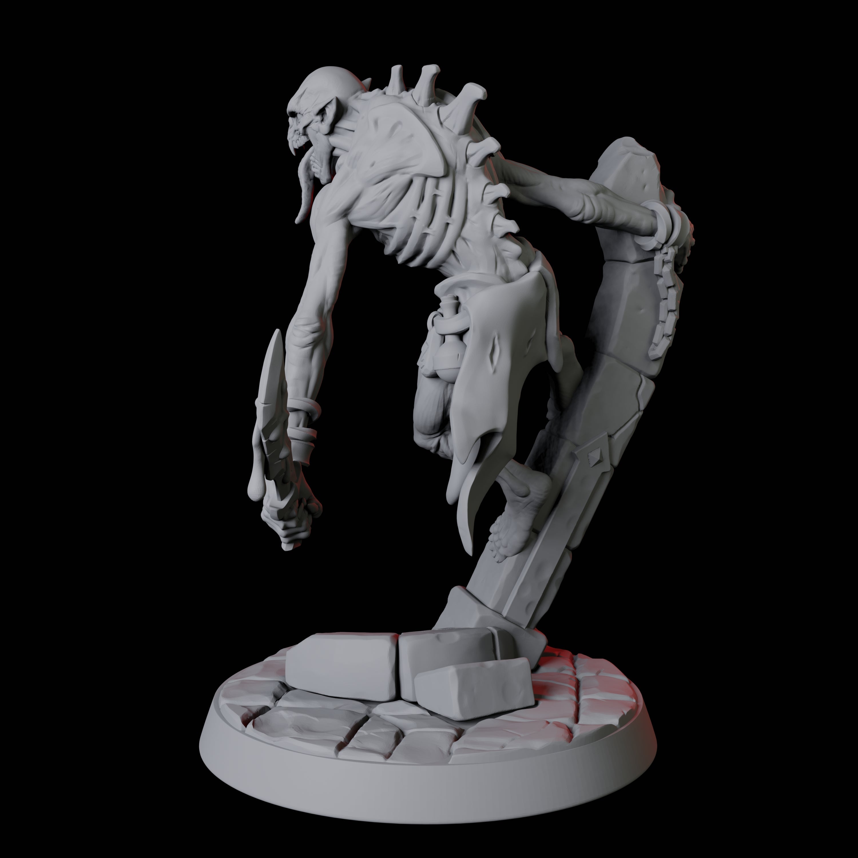 Creeping Ghoul C Miniature for Dungeons and Dragons, Pathfinder or other TTRPGs