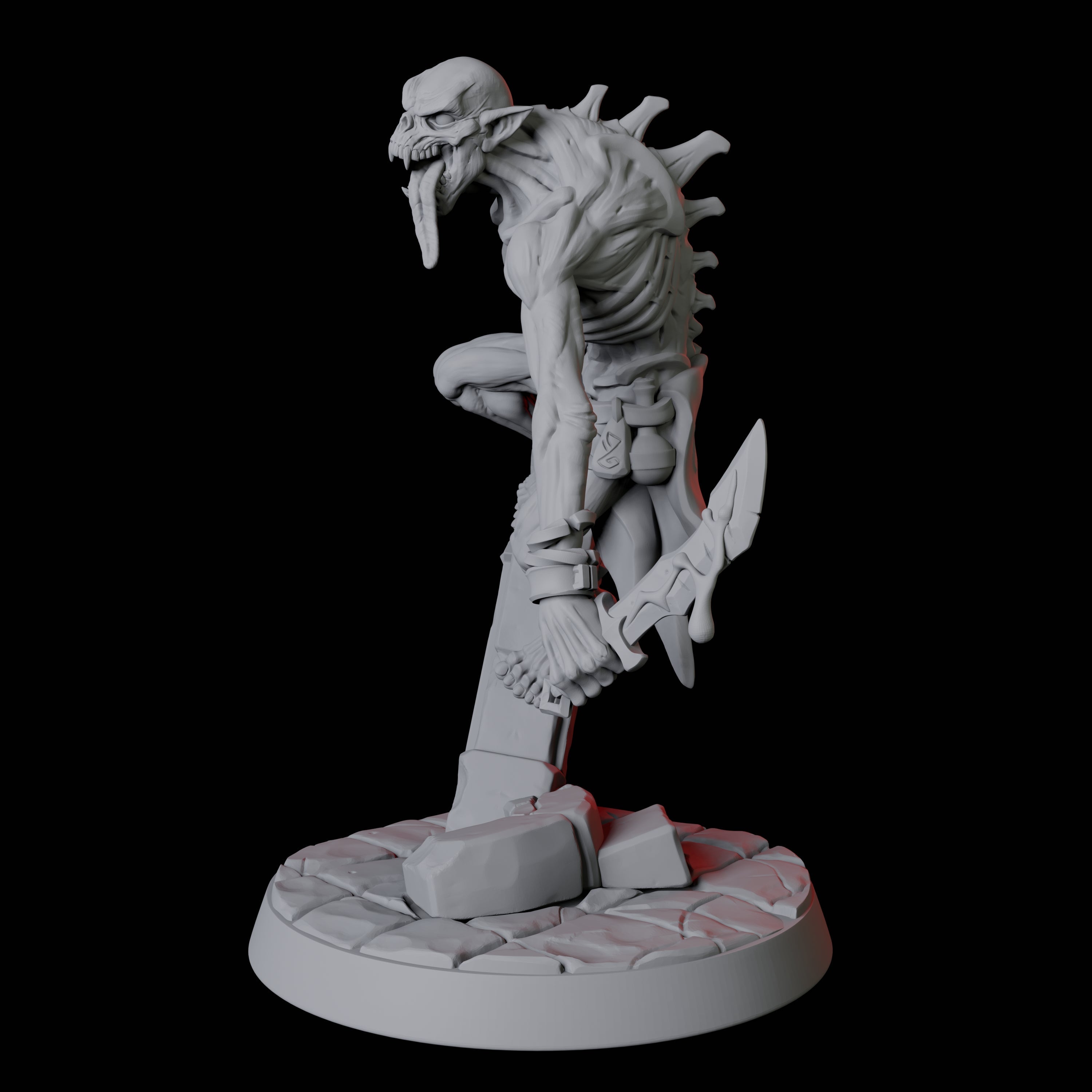 Creeping Ghoul C Miniature for Dungeons and Dragons, Pathfinder or other TTRPGs