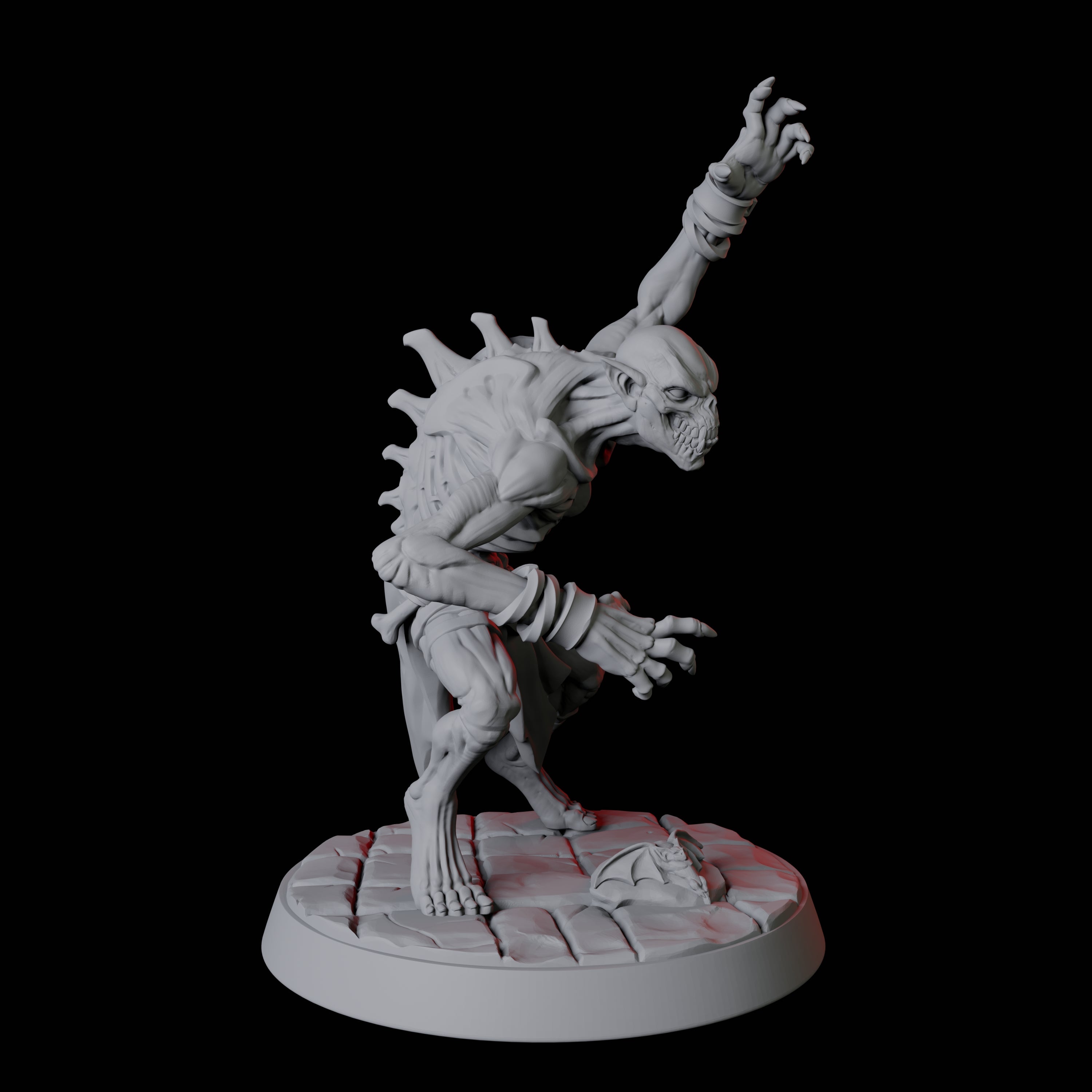 Creeping Ghoul D Miniature for Dungeons and Dragons, Pathfinder or other TTRPGs