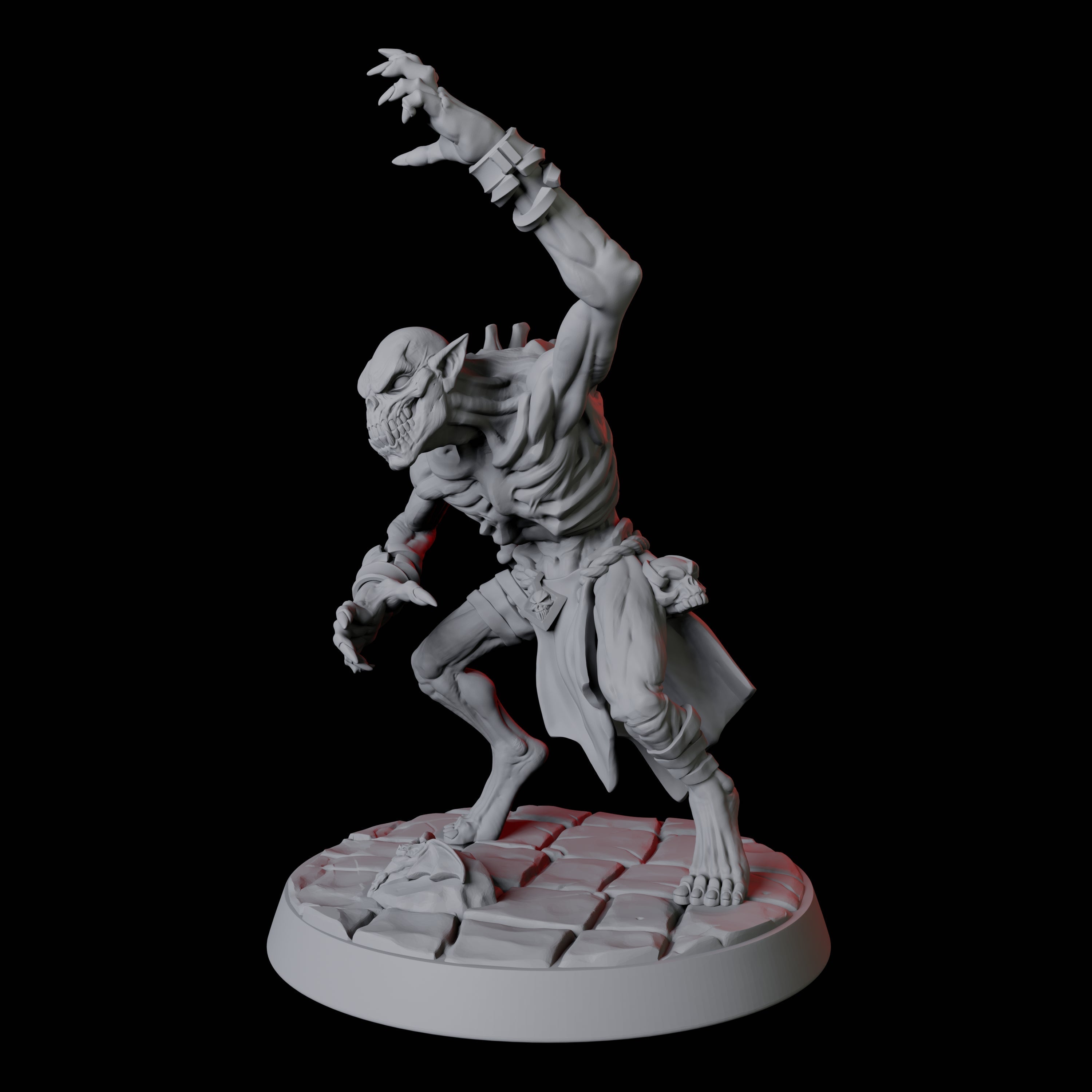 Creeping Ghoul D Miniature for Dungeons and Dragons, Pathfinder or other TTRPGs