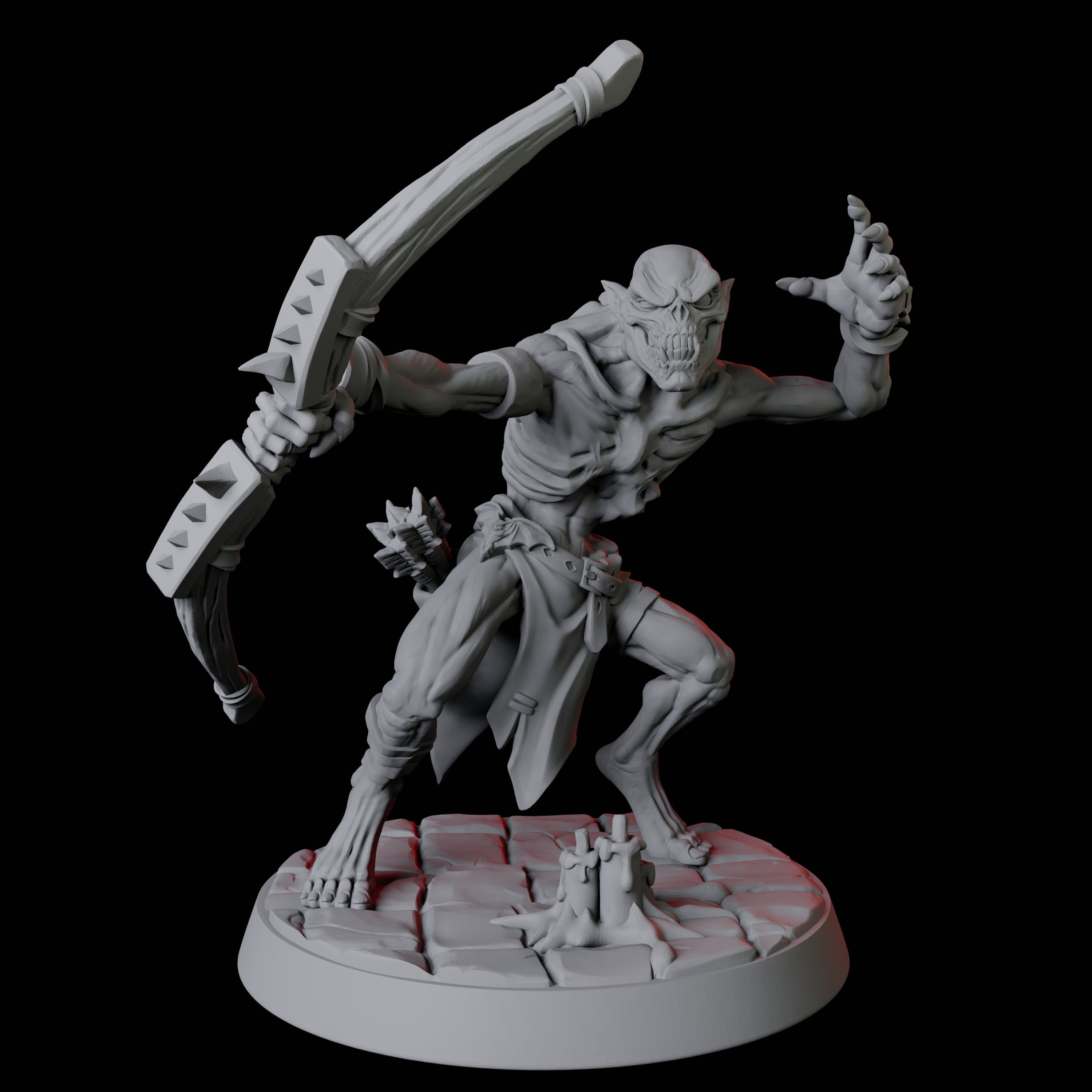 Creeping Ghoul E Miniature for Dungeons and Dragons, Pathfinder or other TTRPGs