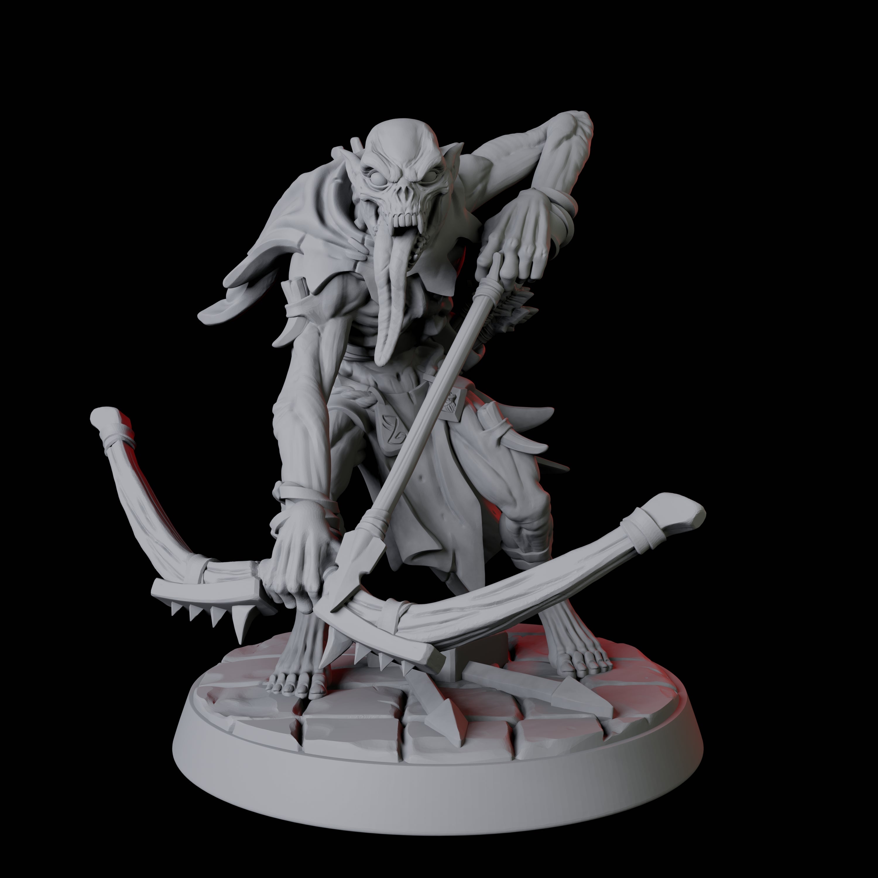 Creeping Ghoul F Miniature for Dungeons and Dragons, Pathfinder or other TTRPGs