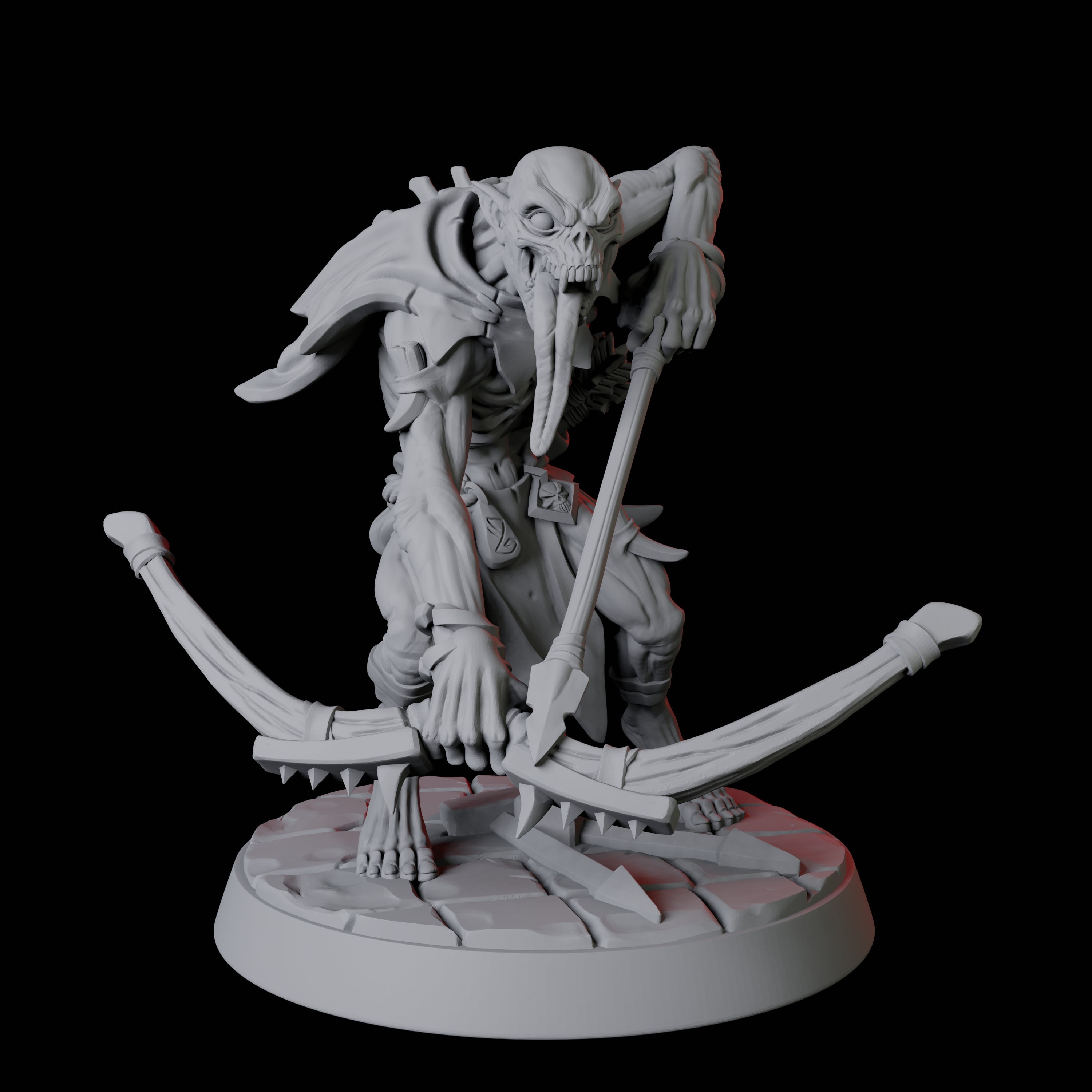 Creeping Ghoul F Miniature for Dungeons and Dragons, Pathfinder or other TTRPGs