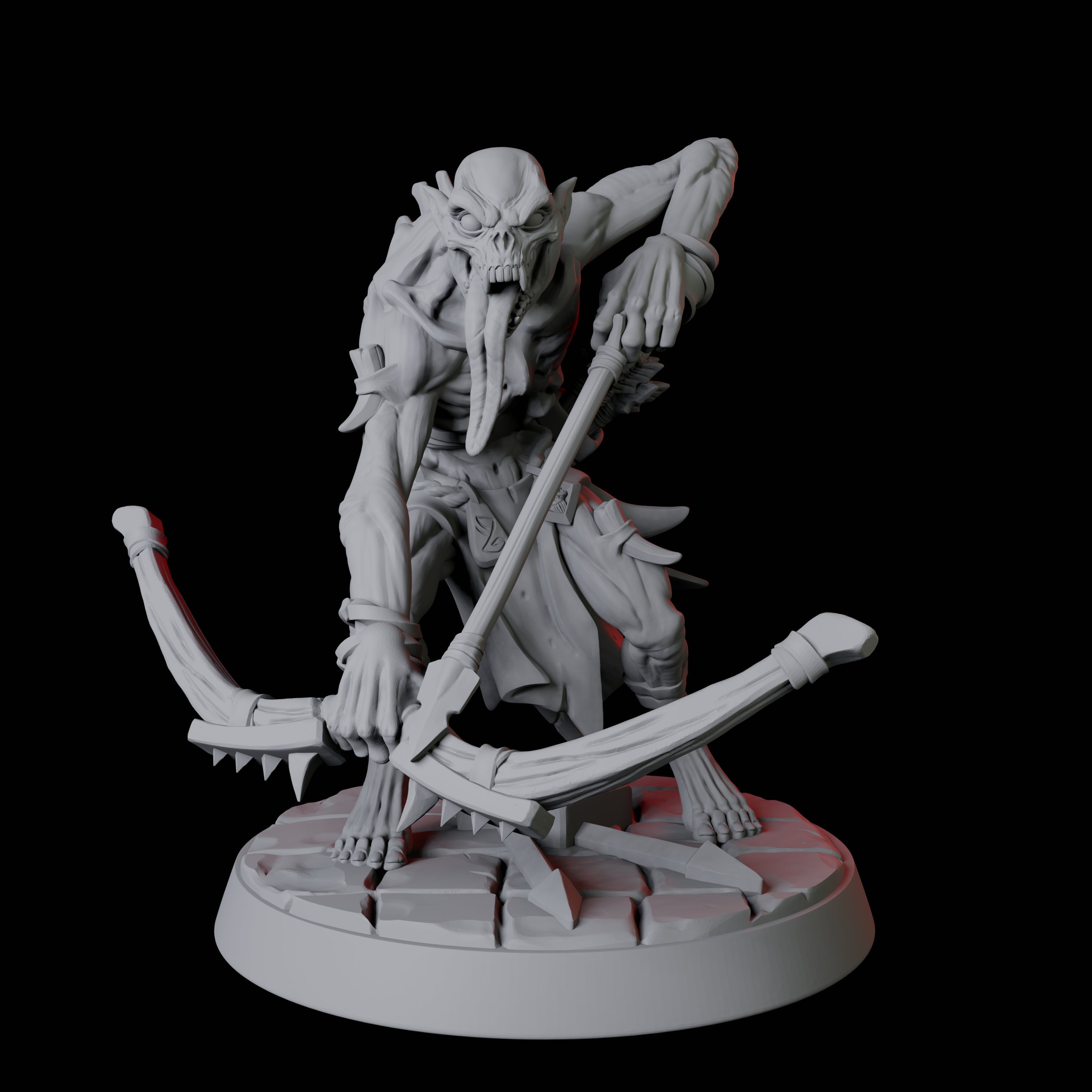 Creeping Ghoul F Miniature for Dungeons and Dragons, Pathfinder or other TTRPGs