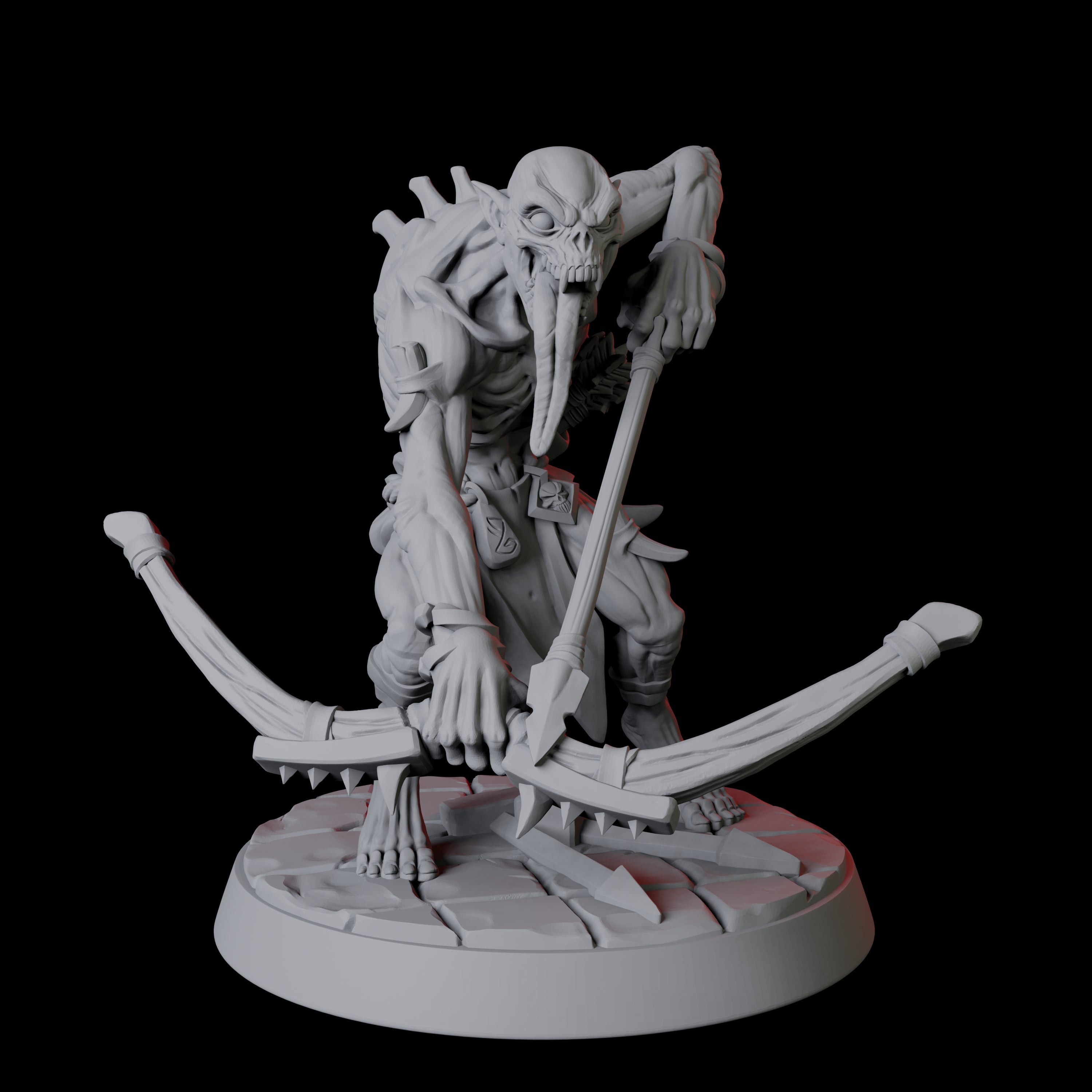 Creeping Ghoul F Miniature for Dungeons and Dragons, Pathfinder or other TTRPGs