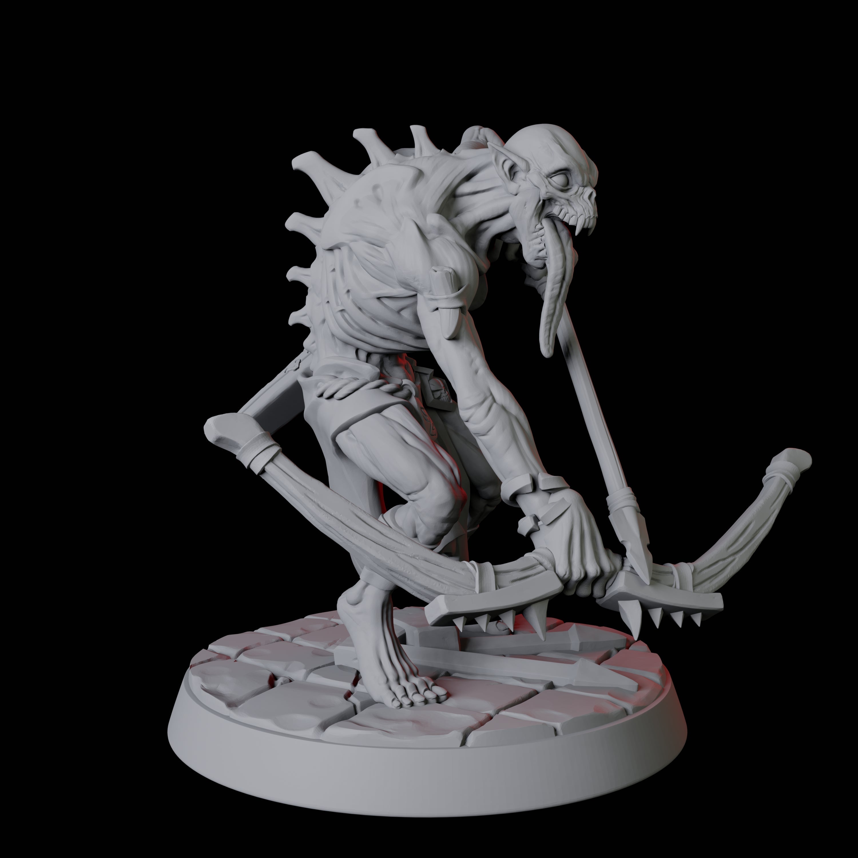 Creeping Ghoul F Miniature for Dungeons and Dragons, Pathfinder or other TTRPGs