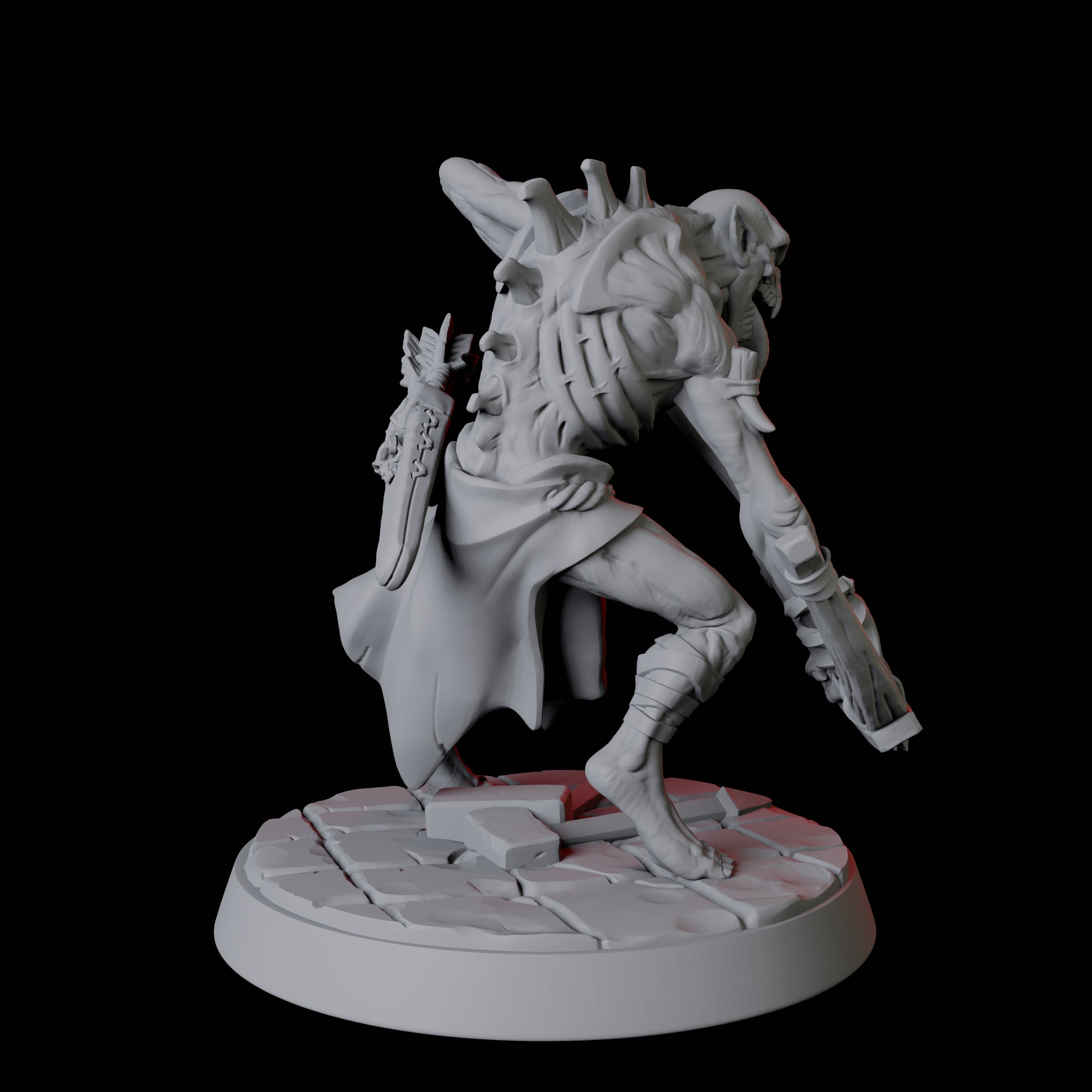 Creeping Ghoul F Miniature for Dungeons and Dragons, Pathfinder or other TTRPGs