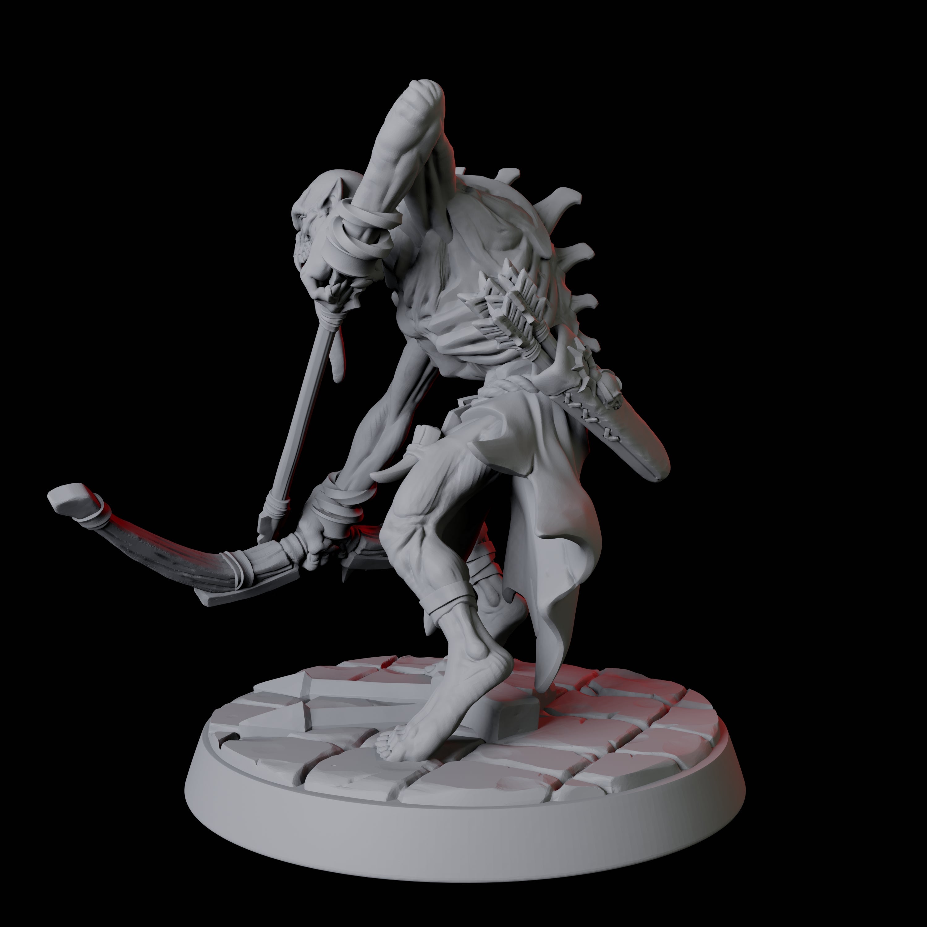 Creeping Ghoul F Miniature for Dungeons and Dragons, Pathfinder or other TTRPGs