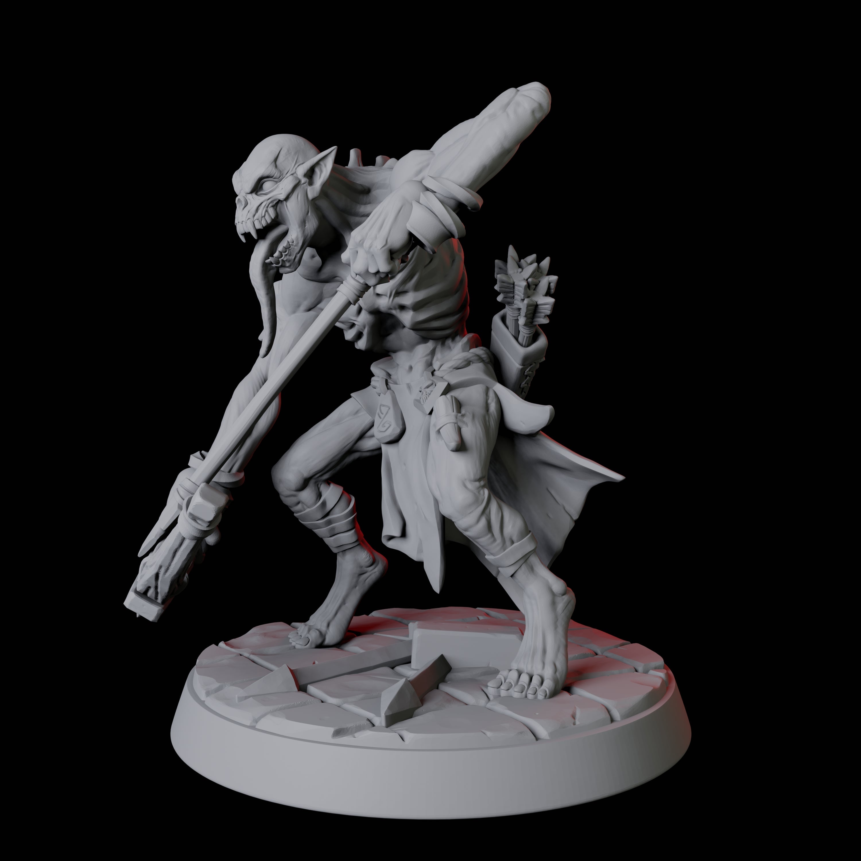 Creeping Ghoul F Miniature for Dungeons and Dragons, Pathfinder or other TTRPGs