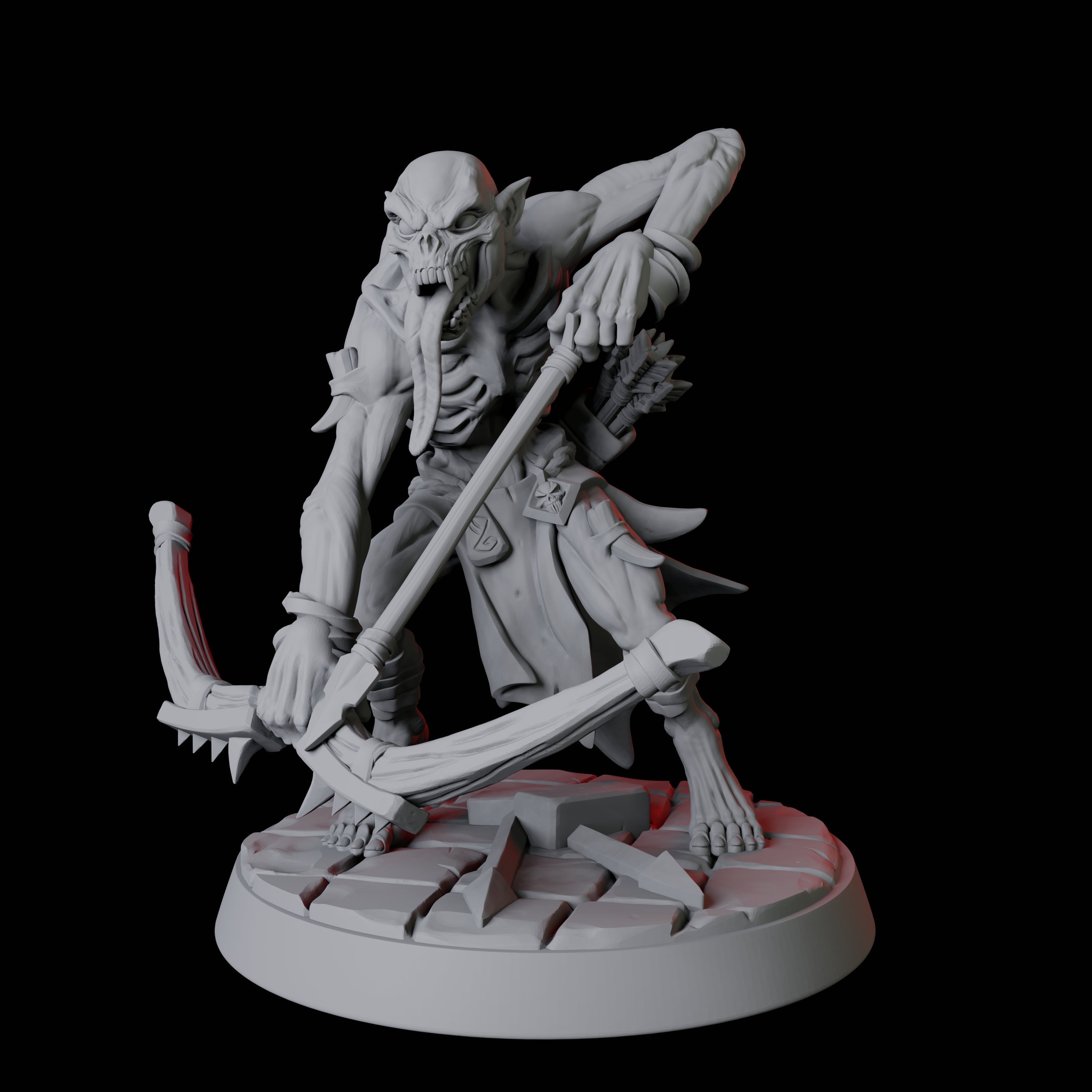 Creeping Ghoul F Miniature for Dungeons and Dragons, Pathfinder or other TTRPGs