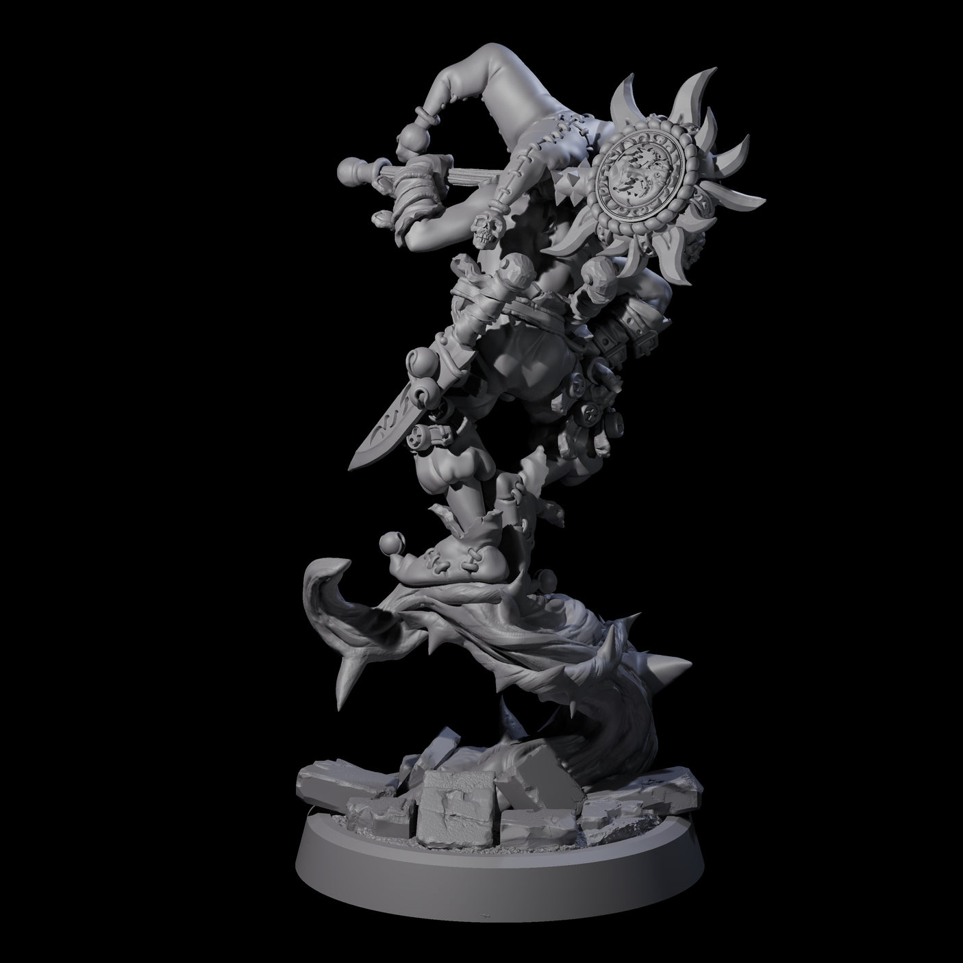Creeping Jester Assassin Miniature for Dungeons and Dragons, Pathfinder or other TTRPGs