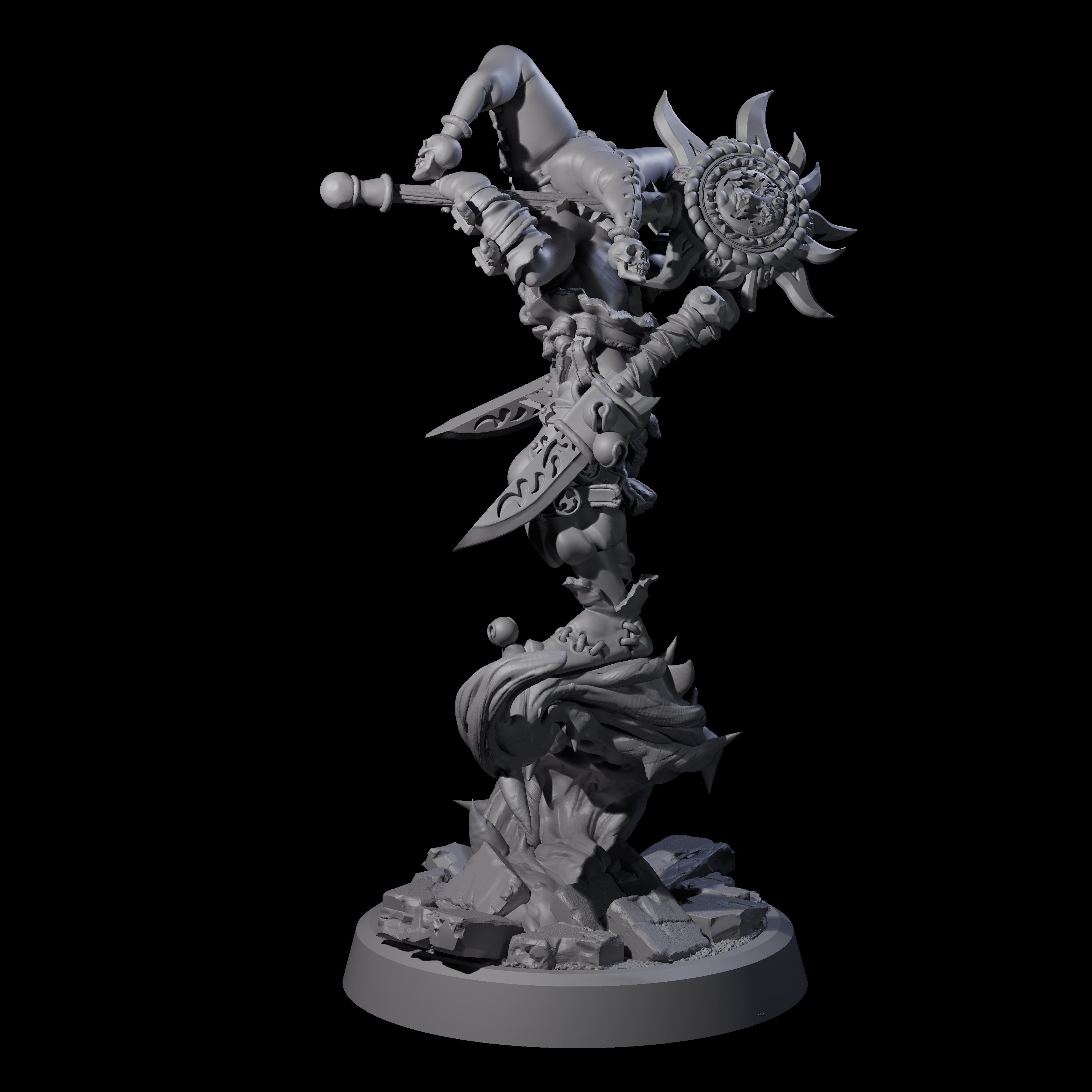 Creeping Jester Assassin Miniature for Dungeons and Dragons, Pathfinder or other TTRPGs