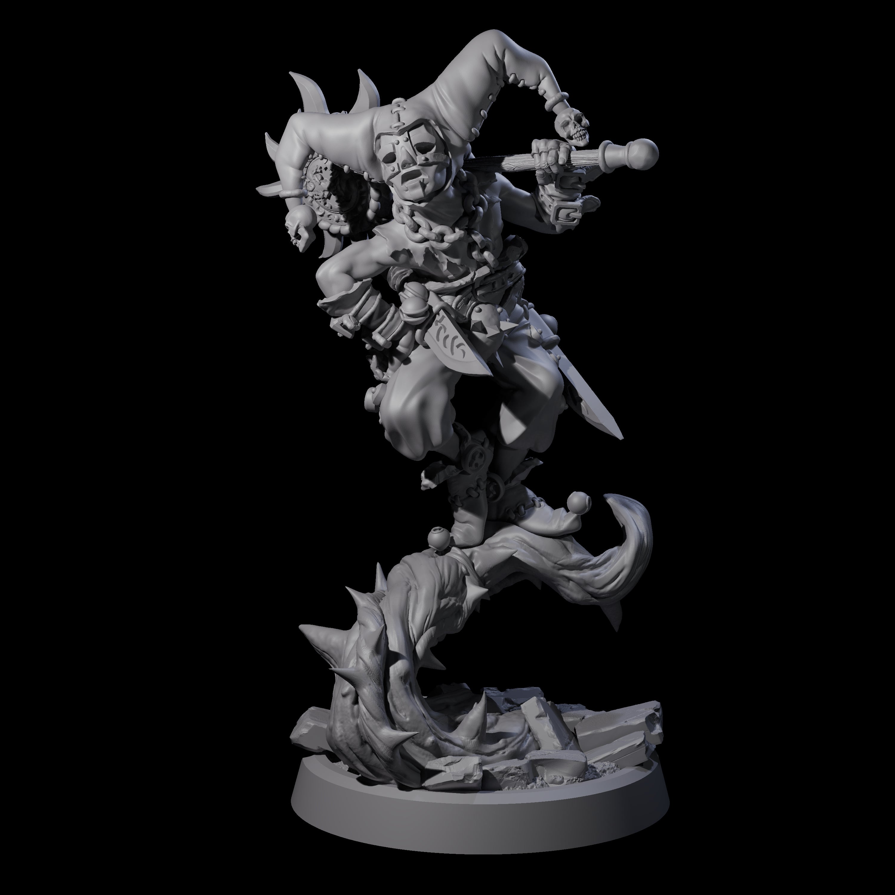Creeping Jester Assassin Miniature for Dungeons and Dragons, Pathfinder or other TTRPGs
