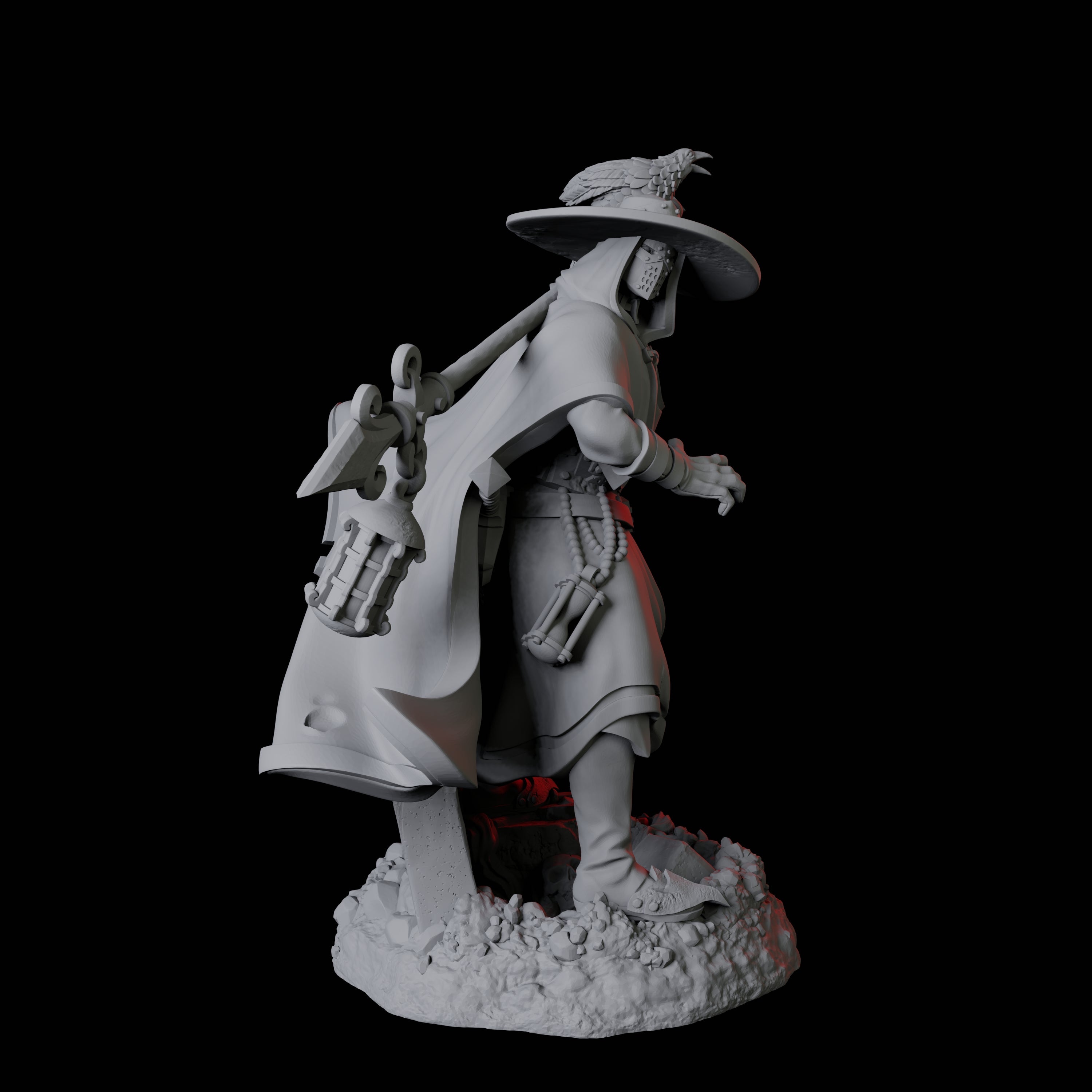 Creepy Gravedigger A Miniature for Dungeons and Dragons, Pathfinder or other TTRPGs