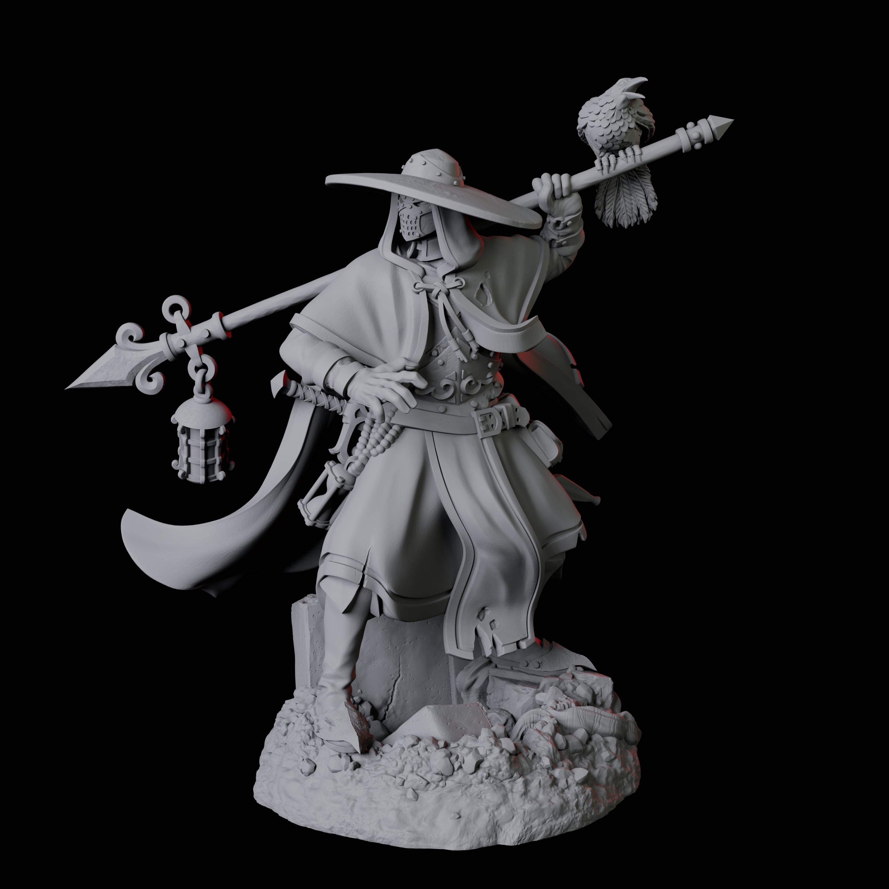 Creepy Gravedigger A Miniature for Dungeons and Dragons, Pathfinder or other TTRPGs